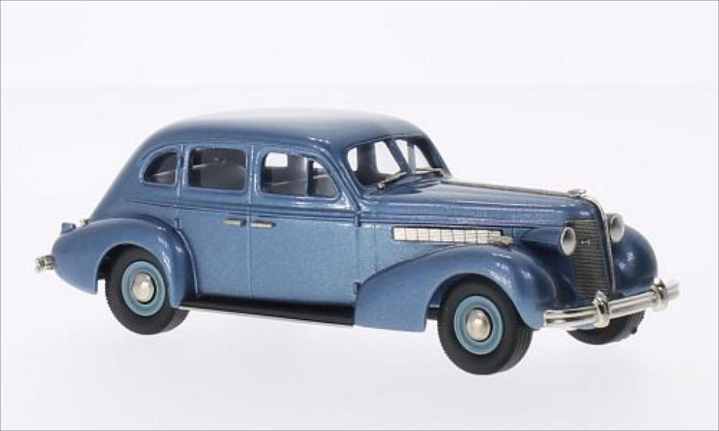 Buick Special 1/43 Brooklin Plain Back 4-door Sedan M-47 metallic blue 1937 diecast model cars