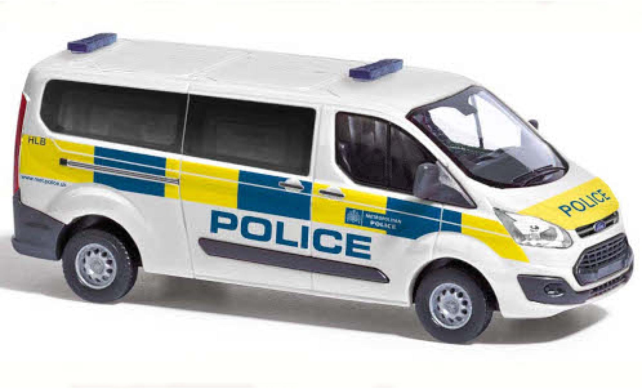 Ford Transit 1/87 Busch Custom Bus Police (GB) 2012 diecast model cars