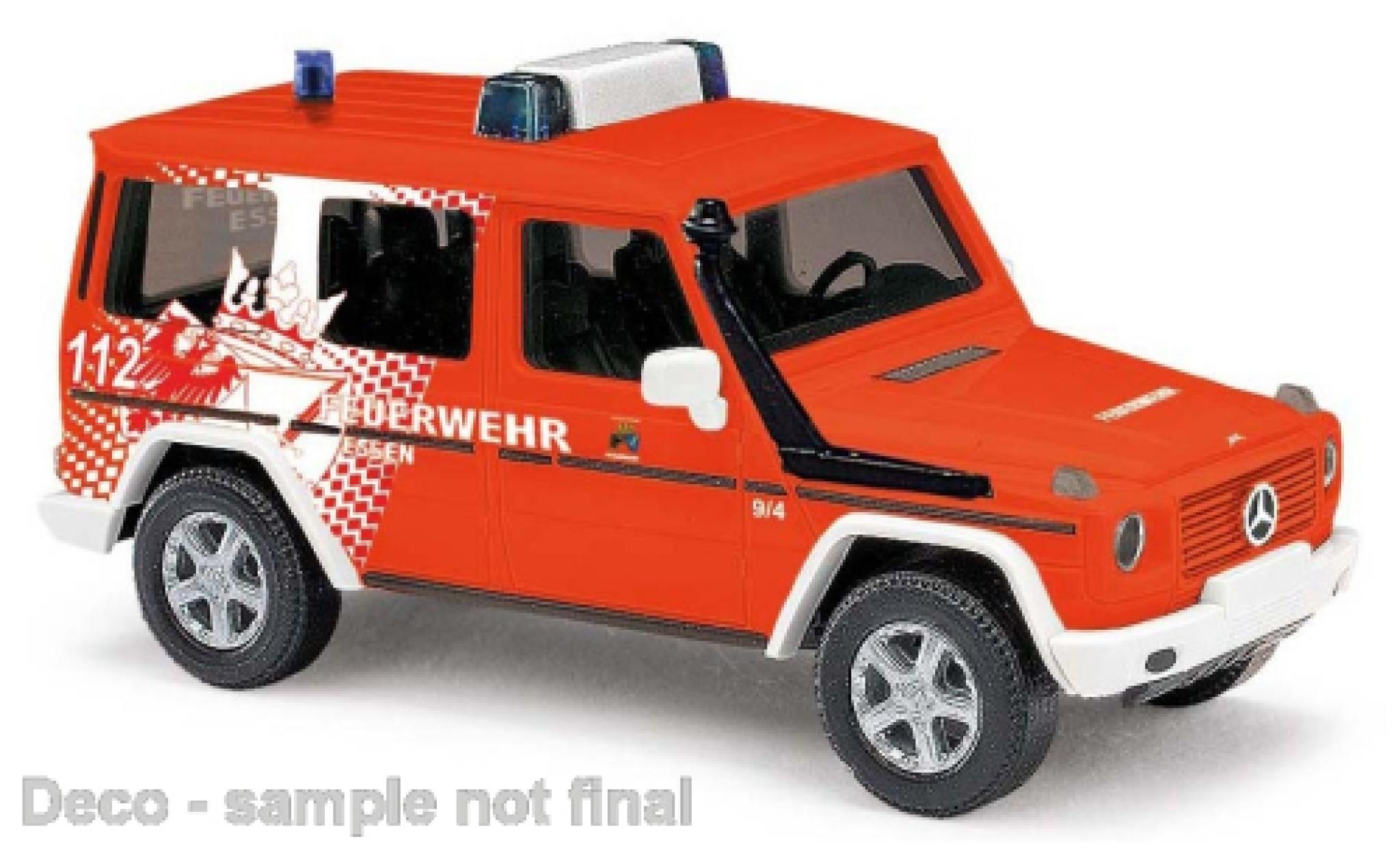 Mercedes Classe G 1/87 Busch G-classe pompiers Essen 1990 diecast model cars