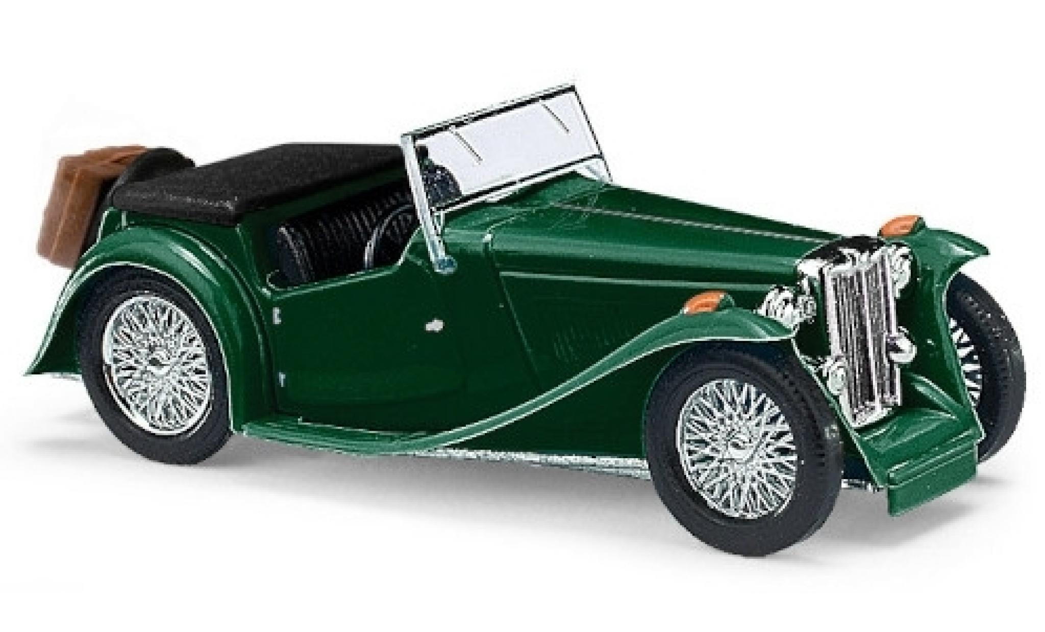 MG Midget 1/87 Busch TC green fonc&eacute; RHD 1968 diecast model cars