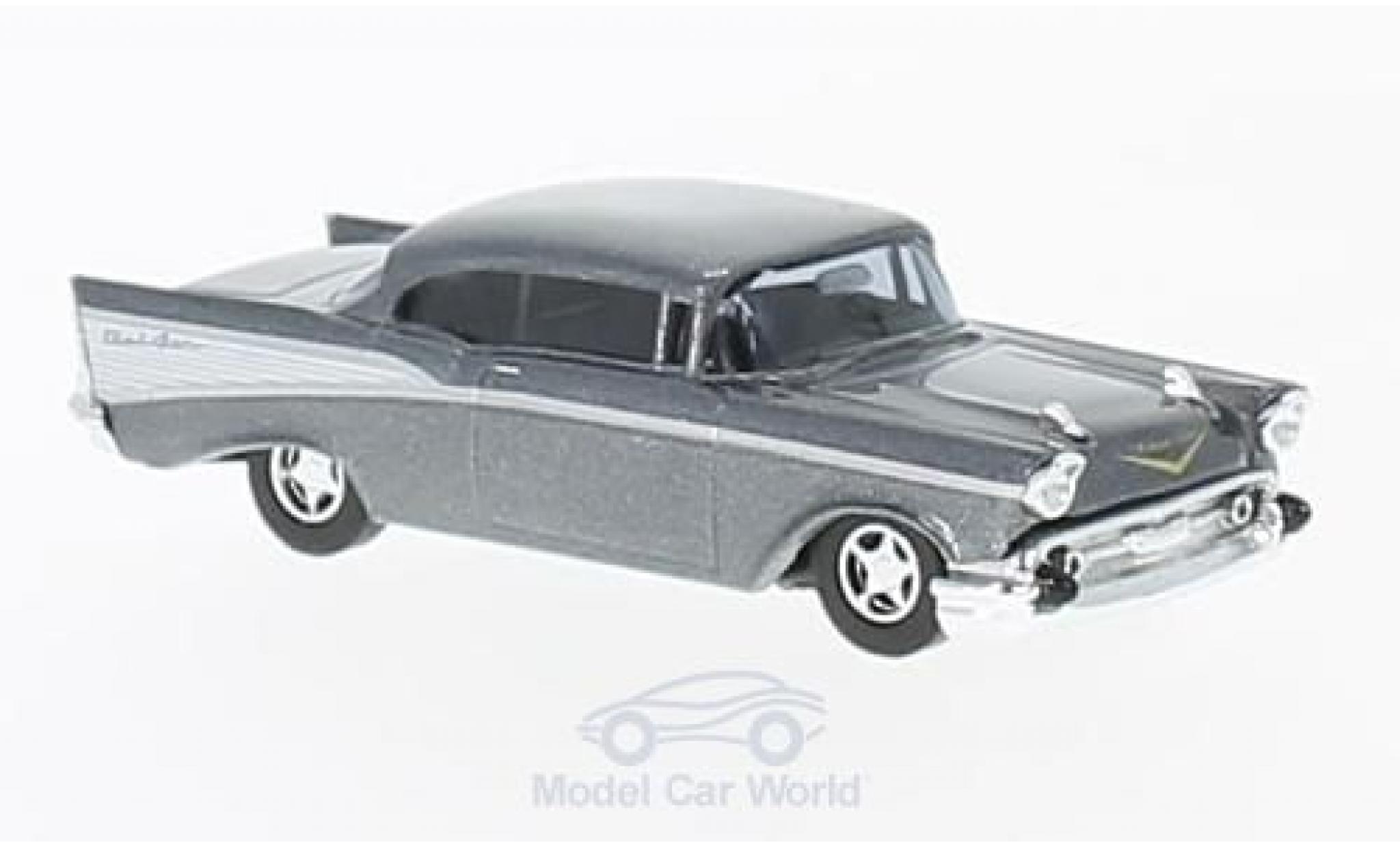 Chevrolet Bel Air 1957 1/87 Busch metallic grey 1957 diecast model cars