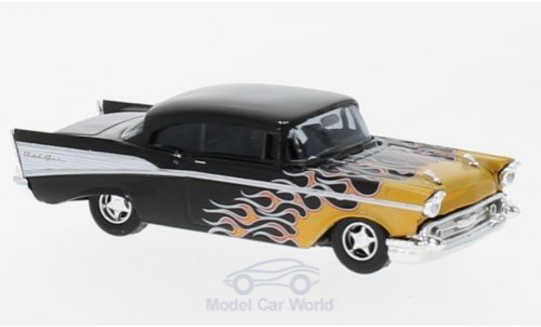 Chevrolet Bel Air 1957 1/87 Busch black/Dekor 1957 diecast model cars