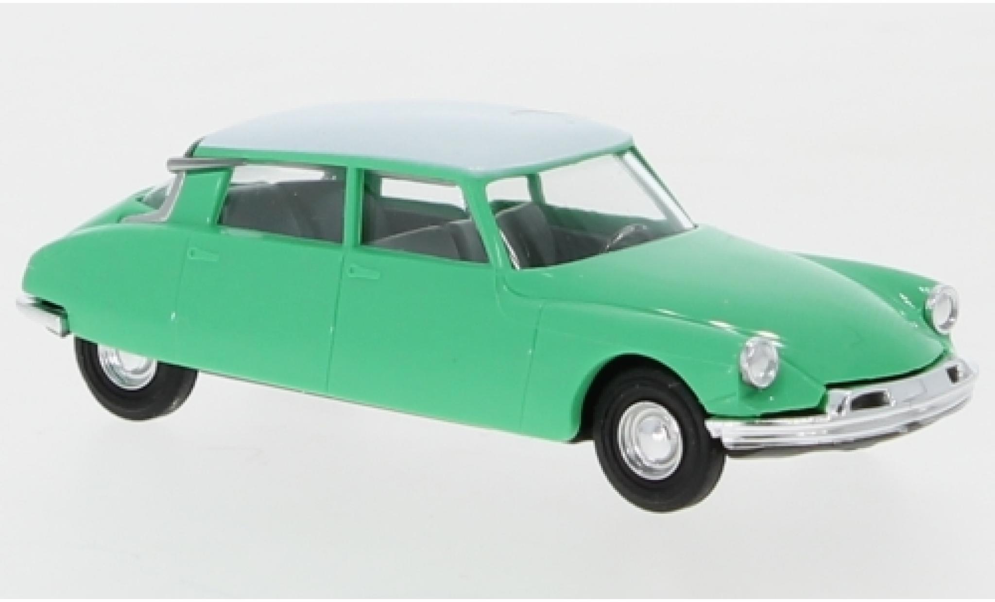 Citroen DS 1/87 Busch 19 t&uuml;rkis/white diecast model cars