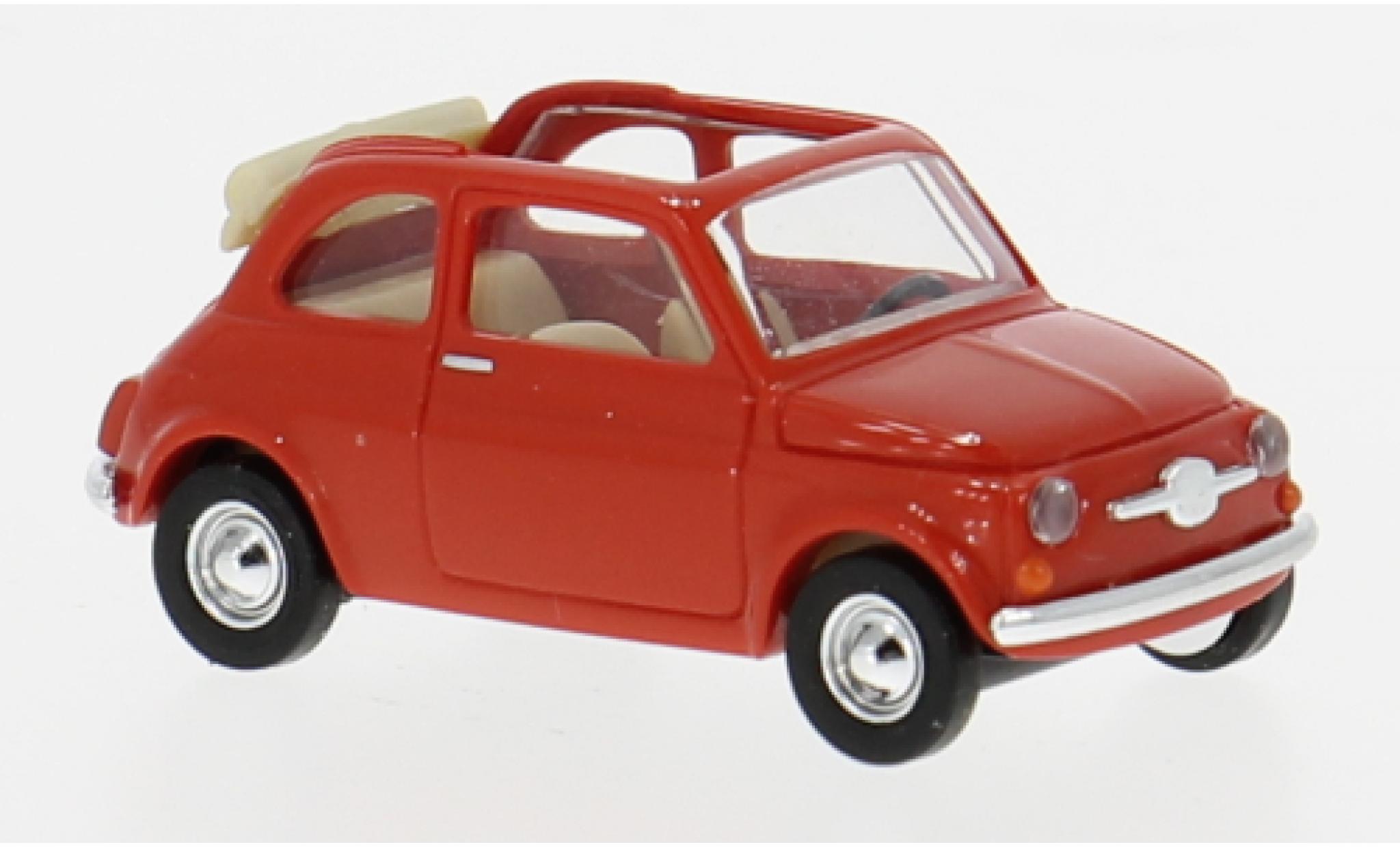 Fiat 500 1/87 Busch red 1965 1:87 diecast model cars