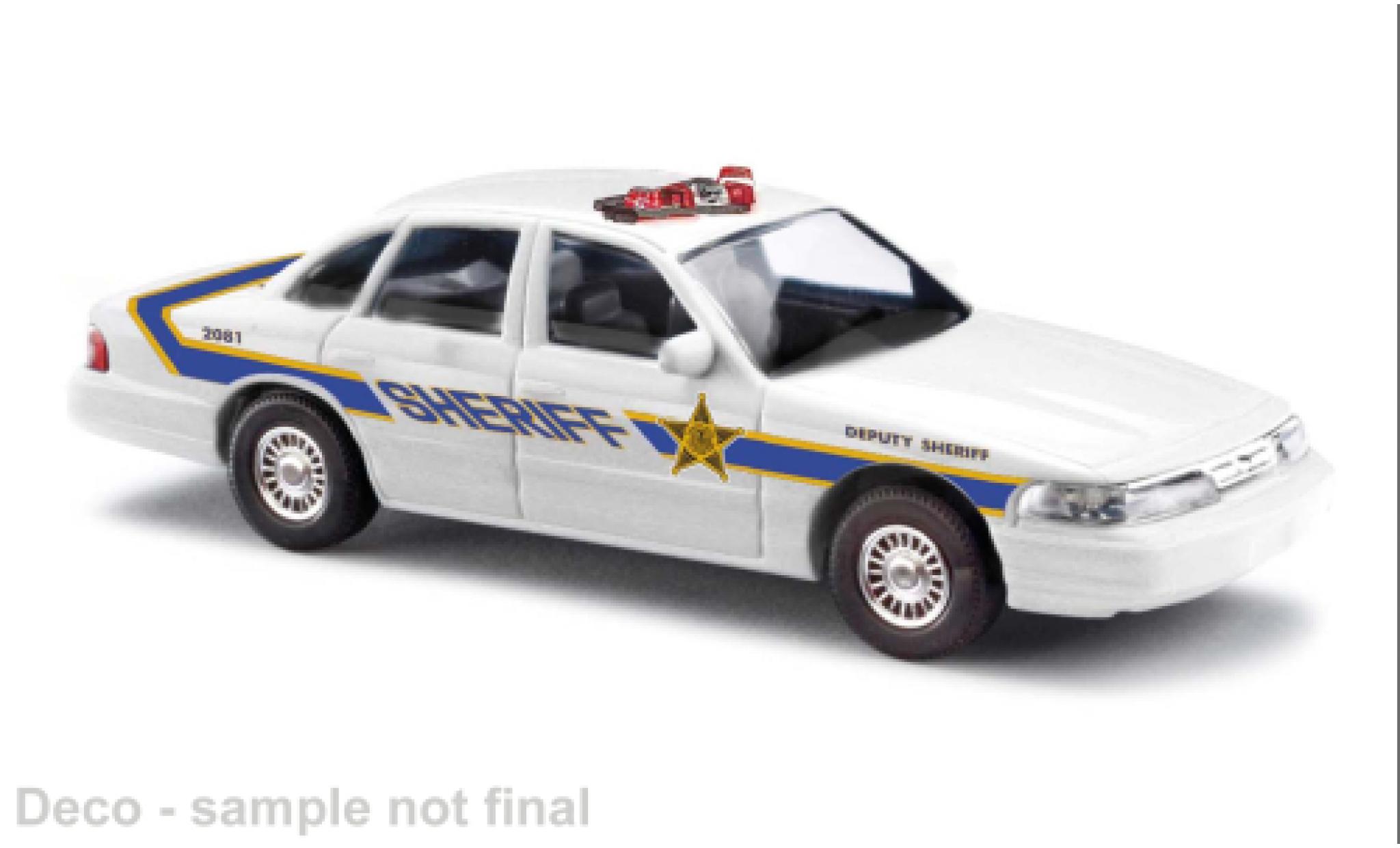 Ford Crown 1/87 Busch Victoria Police Interceptor NYC Deputy Sheriff 1996 1:87 diecast model cars