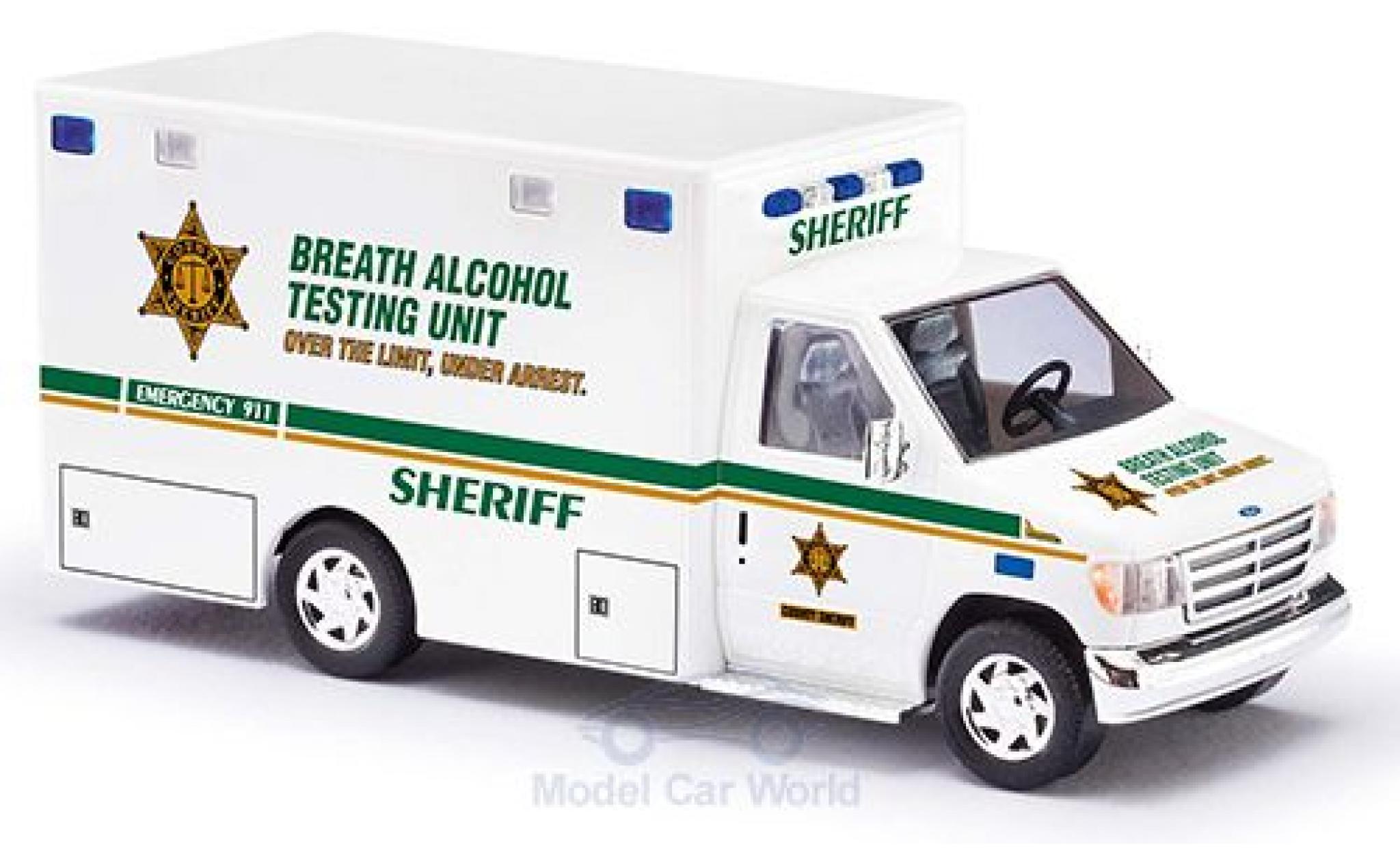Ford E350 1/87 Busch E-350 Sheriff 1992 diecast model cars