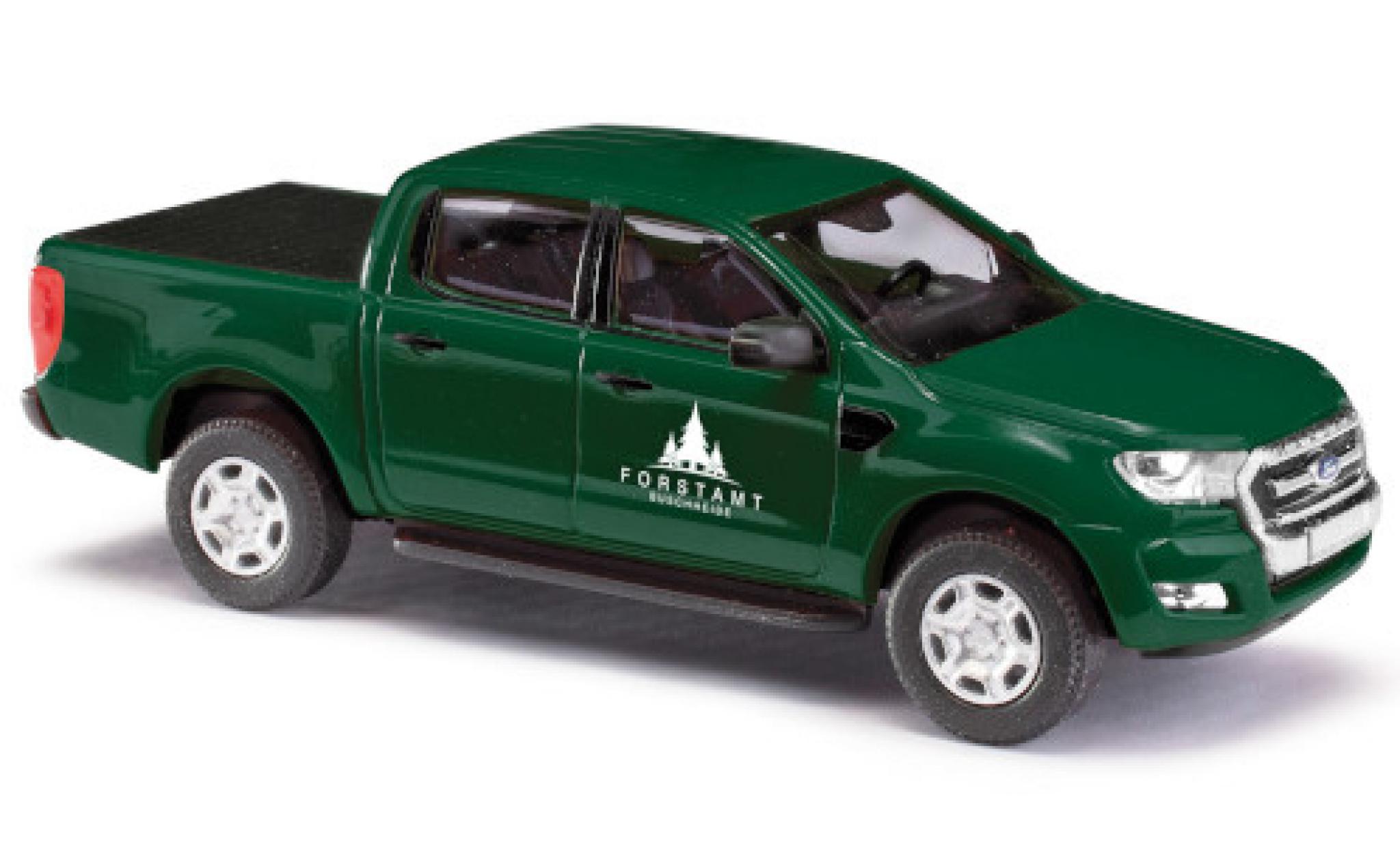Ford Ranger 1/87 Busch DoKa Forstamt heide 2016 avec Predection de surface de chargement Forstverwaltung diecast model cars