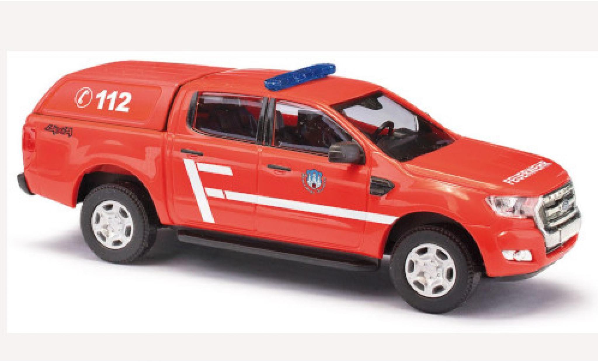 Ford Ranger 1/87 Busch Fire brigade Freiberg 2016 mit Hardtop diecast model cars