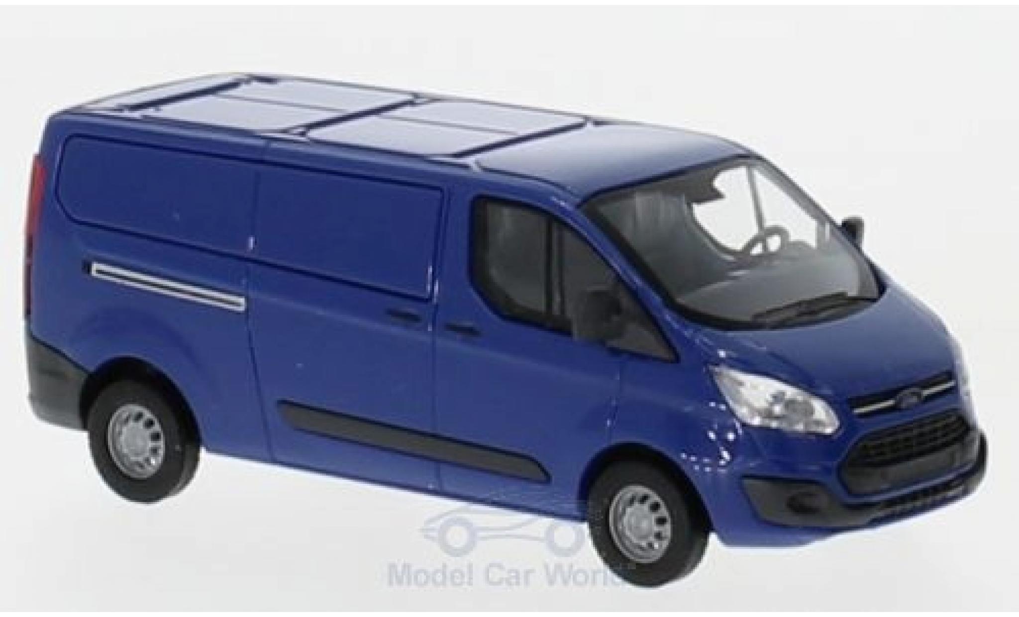Ford Transit 1/87 Busch Custom Kasten blue 2012 diecast model cars