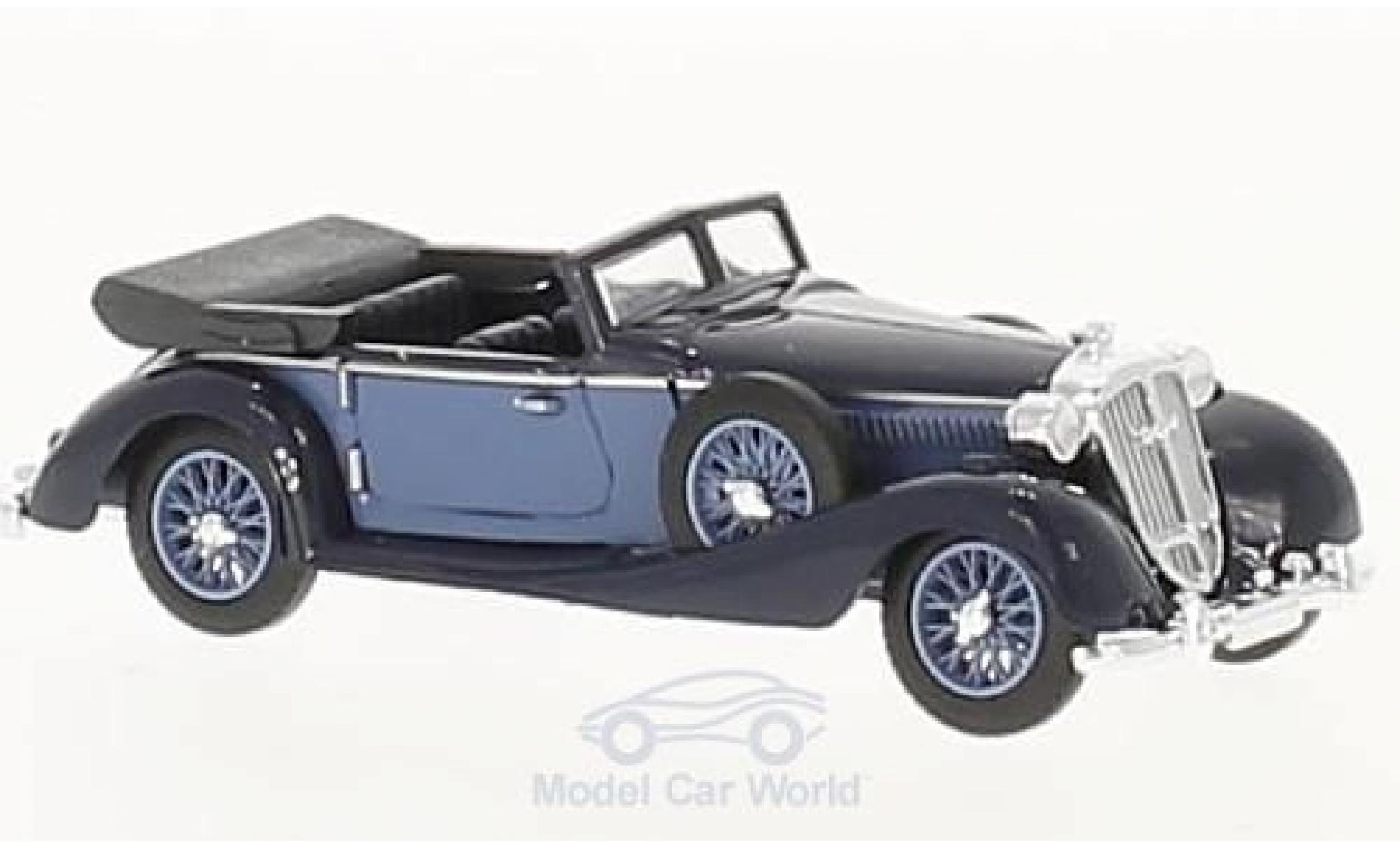 Horch 853 1/87 Busch Convertible blue/blue diecast model cars