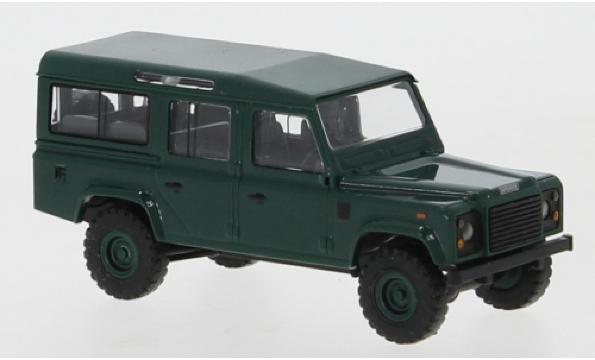 Land Rover Defender 1/87 Busch 110 green/matt-green RHD 1983 v&eacute;hicule le Queen diecast model cars