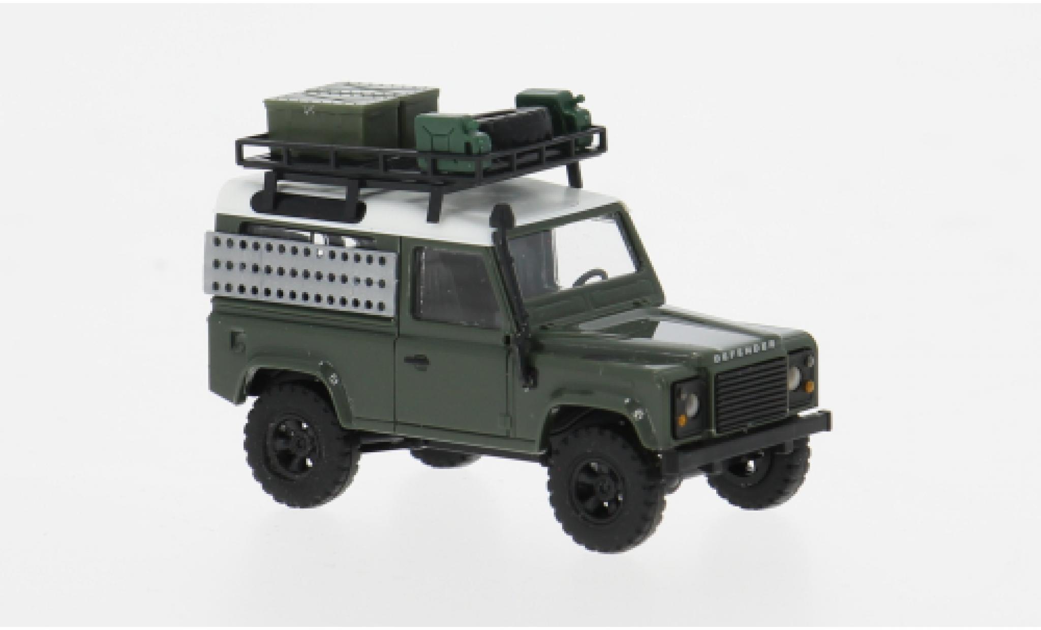 Land Rover Defender 1/87 Busch 90 oliv 1983 1:87 diecast model cars
