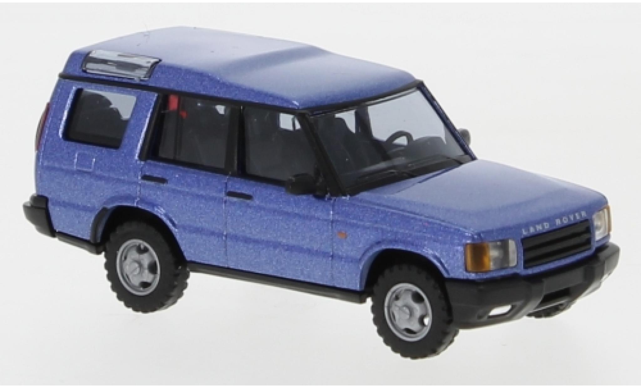 Land Rover Discovery 1/87 Busch metallic blue diecast model cars