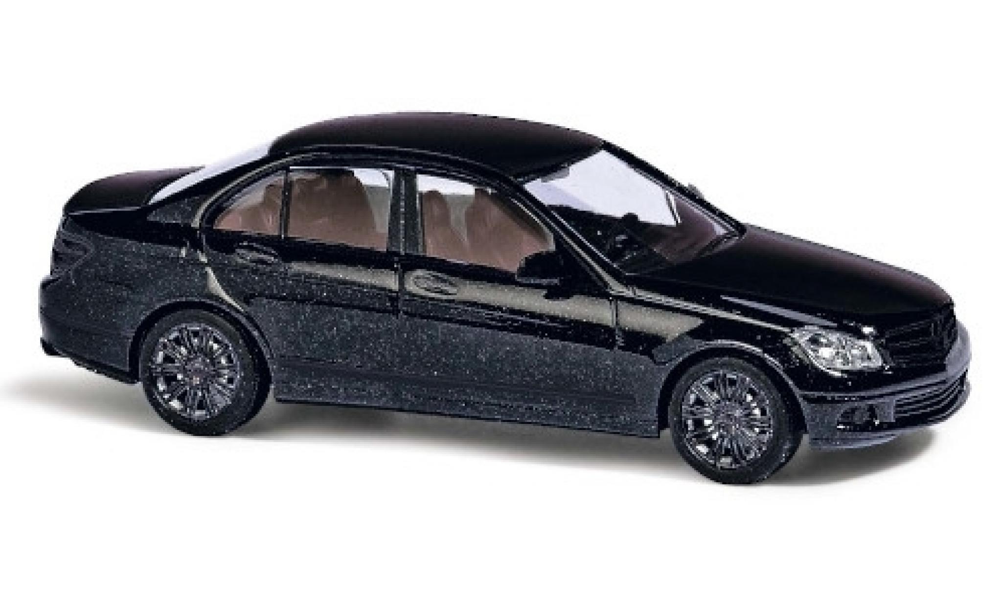 Mercedes Classe C 1/87 Busch (W204) metallic black Black Edition diecast model cars