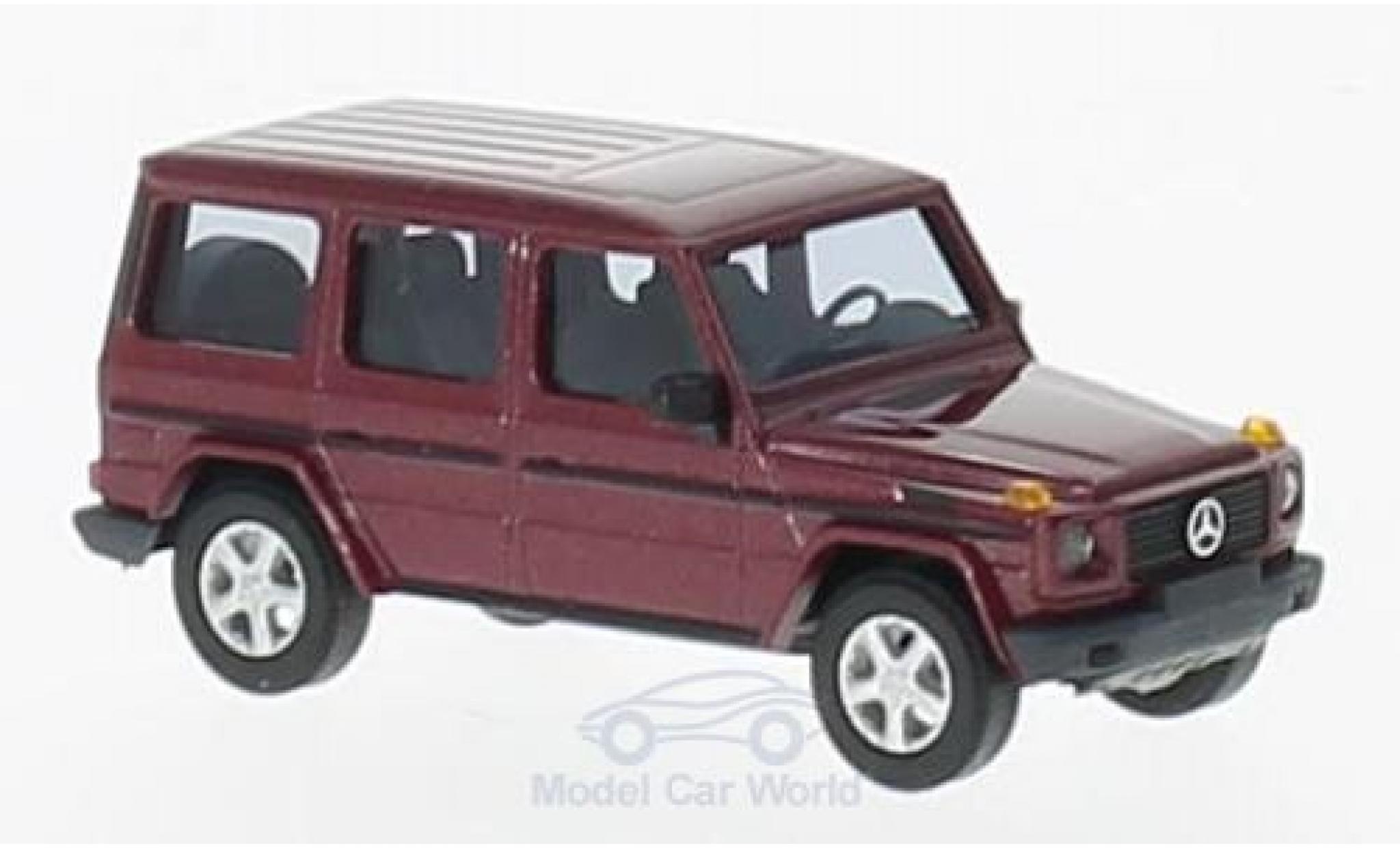 Mercedes Classe G 1/87 Busch metallic red 1990 diecast model cars