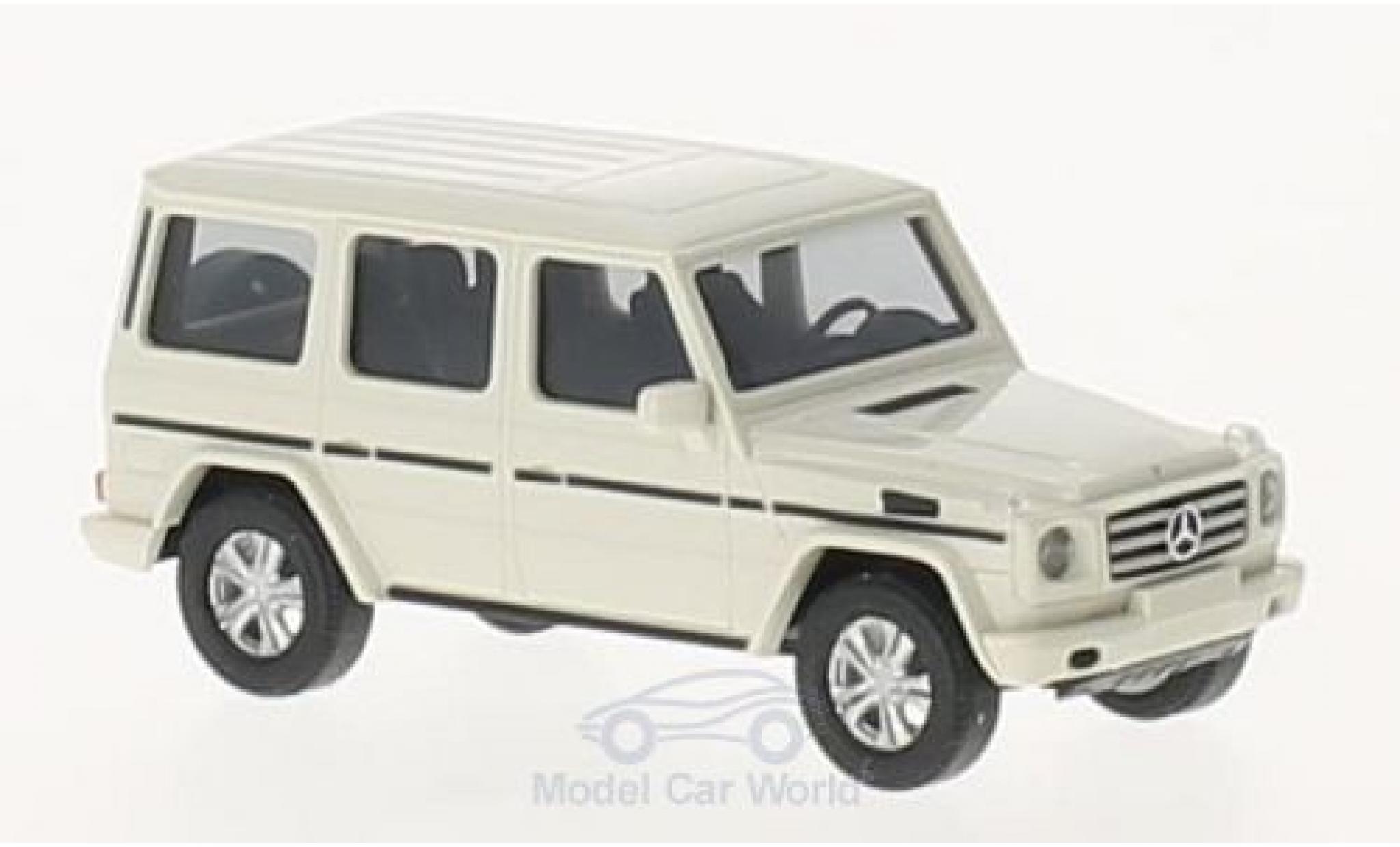 Mercedes Classe G 1/87 Busch white 2008 diecast model cars