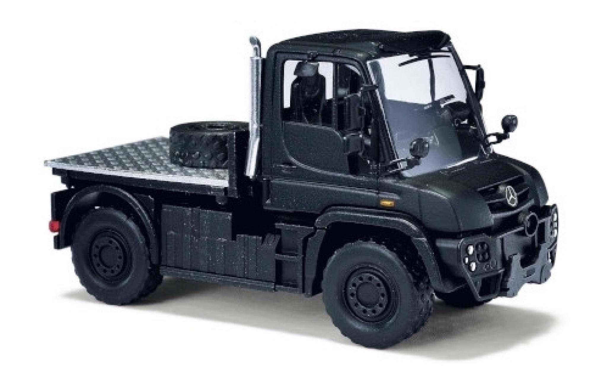 Mercedes Unimog 1/87 Busch U 430 black Black Edition diecast model cars