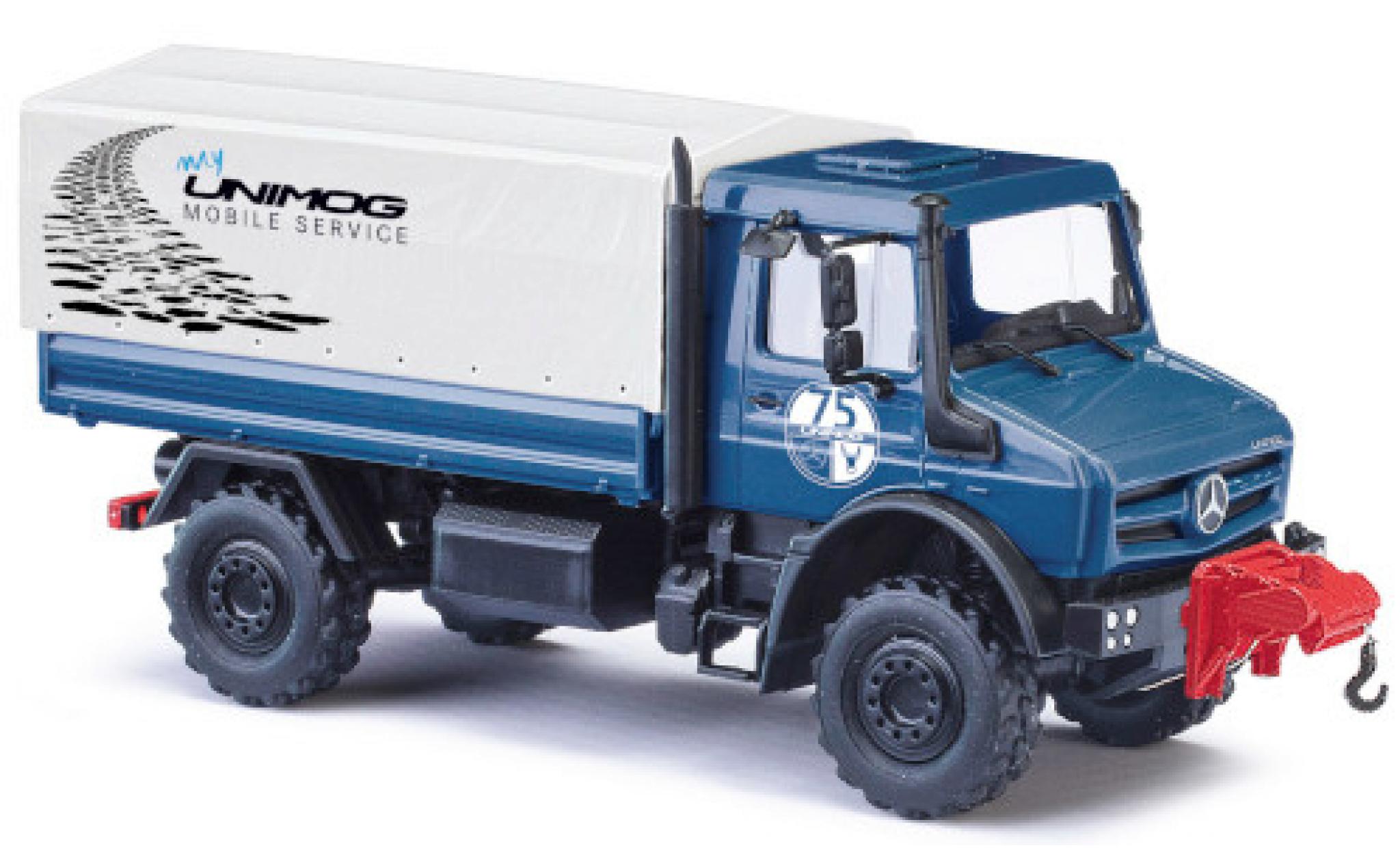 Mercedes Unimog 1/87 Busch U5023 Mobile Service 2014 Mod&egrave;le anniversaire avec Seilwinde diecast model cars