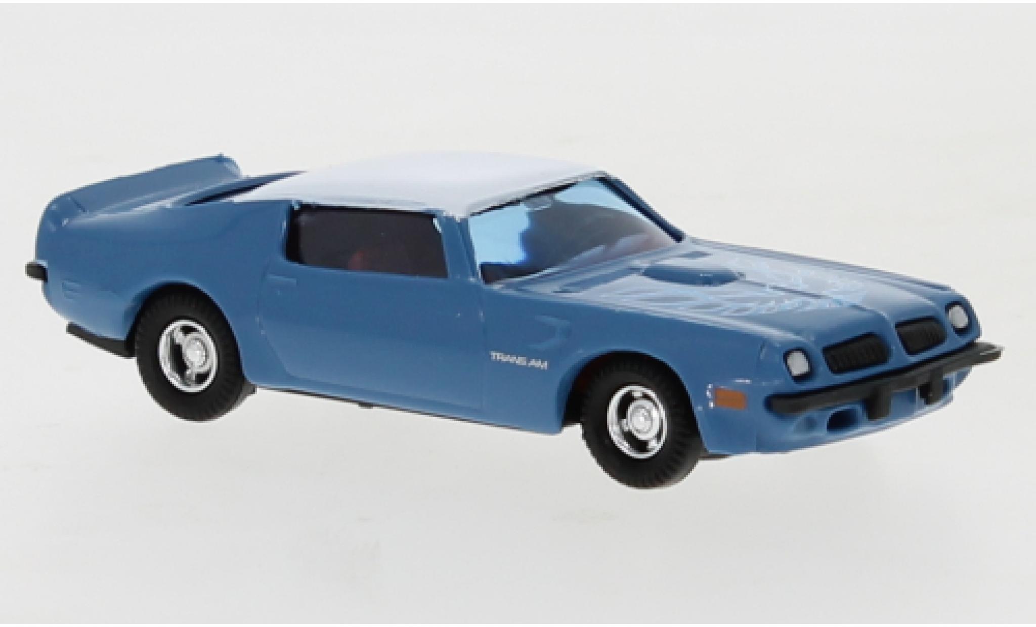 Pontiac Firebird 1/87 Busch Trans Am blue/white 1974 diecast model cars