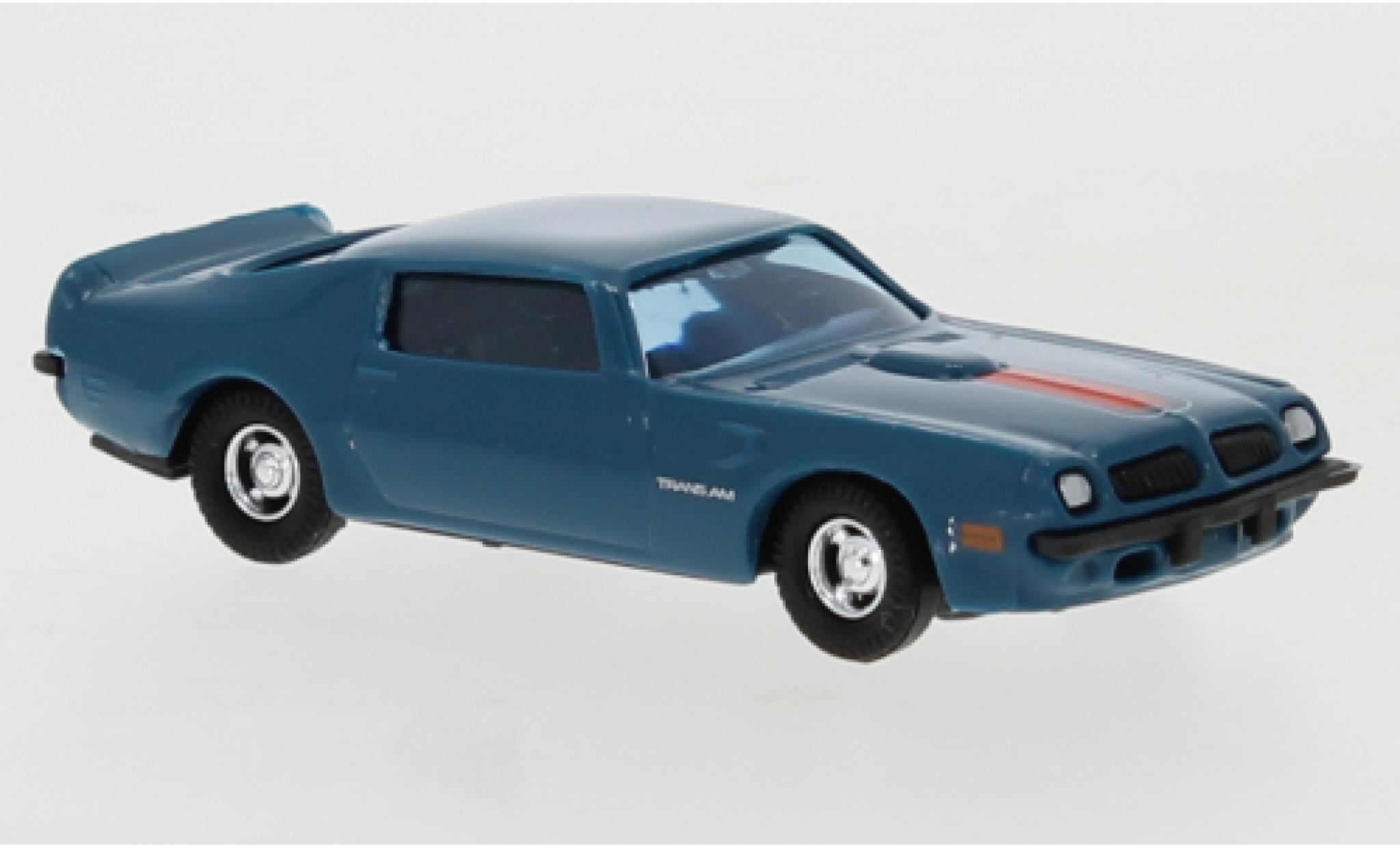 Pontiac Firebird 1/87 Busch Trans Am blue/orange 1974 Glow diecast model cars