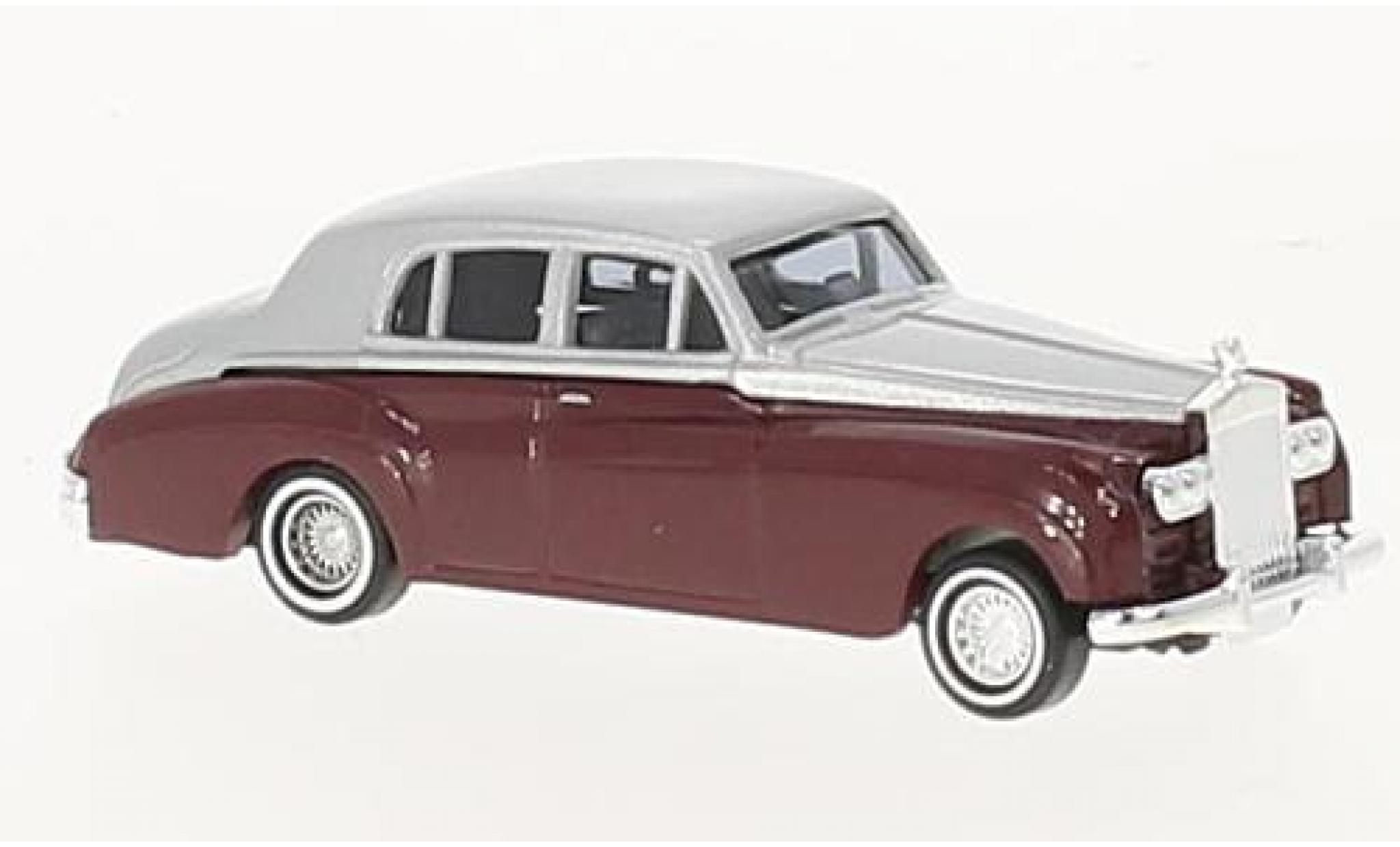 Rolls Royce Silver Cloud 1/87 Busch metallic red/grey 1959 diecast model cars