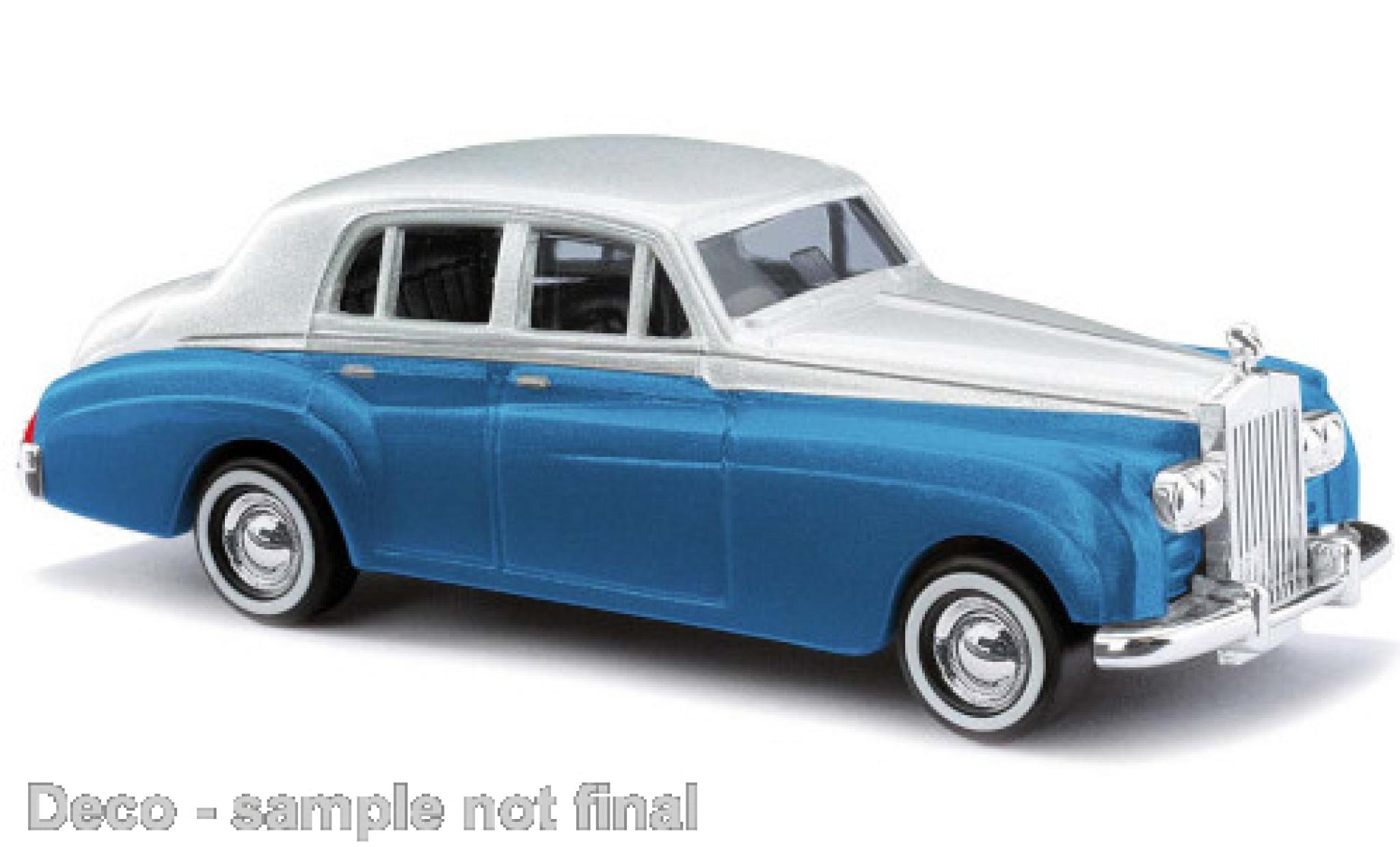 Rolls Royce Silver Cloud 1/87 Busch grey/blue 1959 diecast model cars