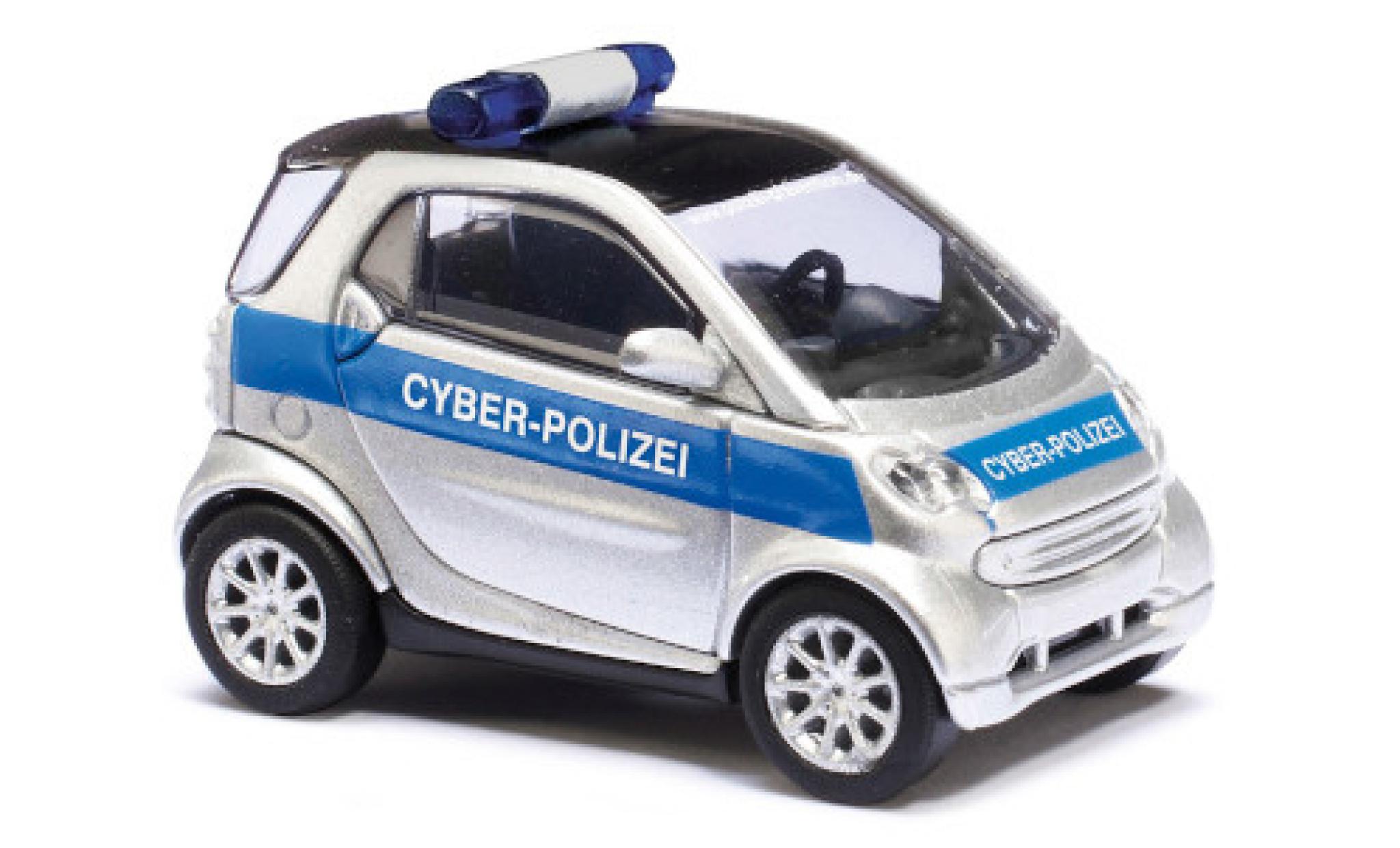 Smart ForTwo 1/87 Busch Fortwo Cyber-Police 2007 diecast model cars