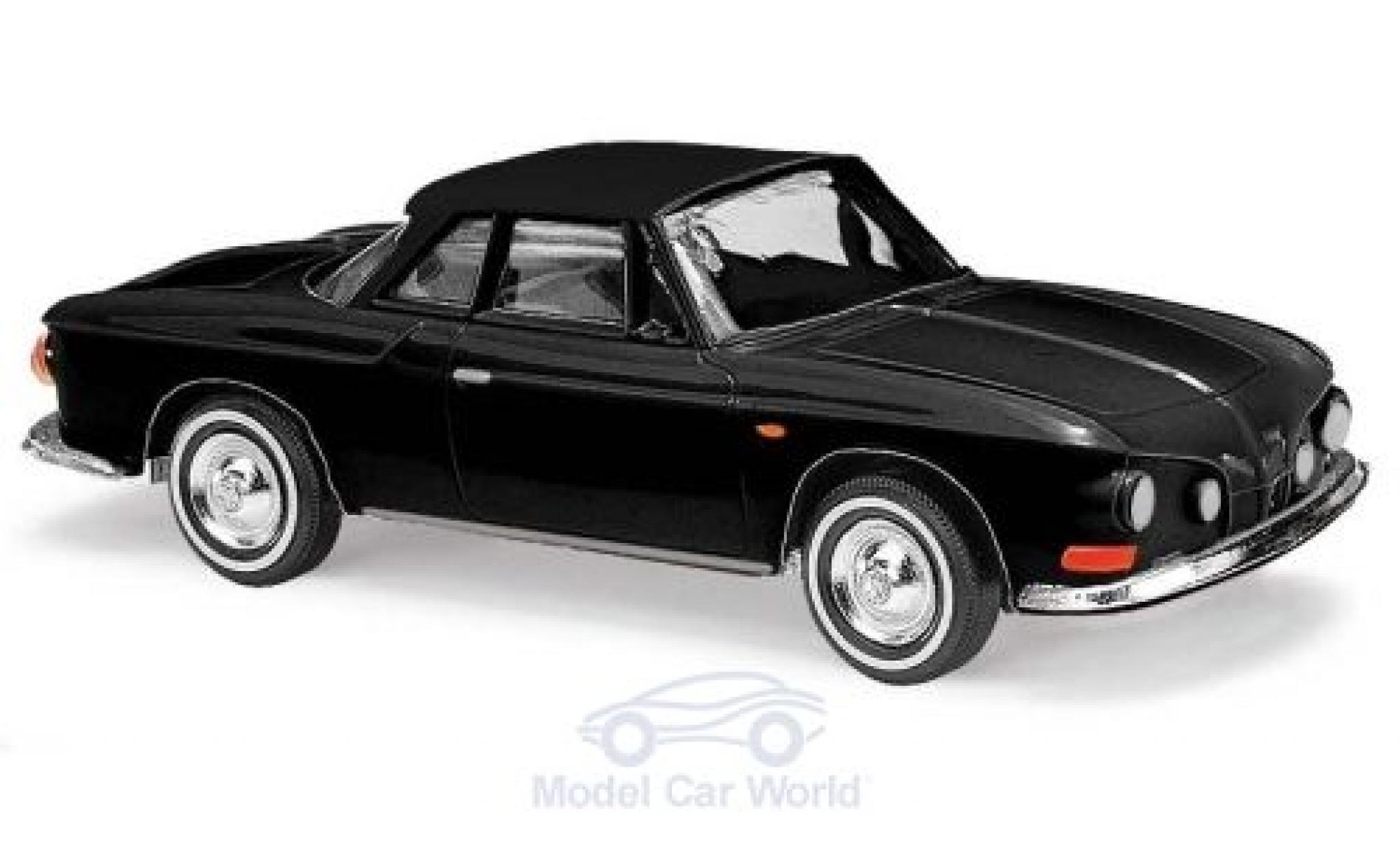 Volkswagen Karmann 1/87 Busch Ghia 1600 black 1961 diecast model cars