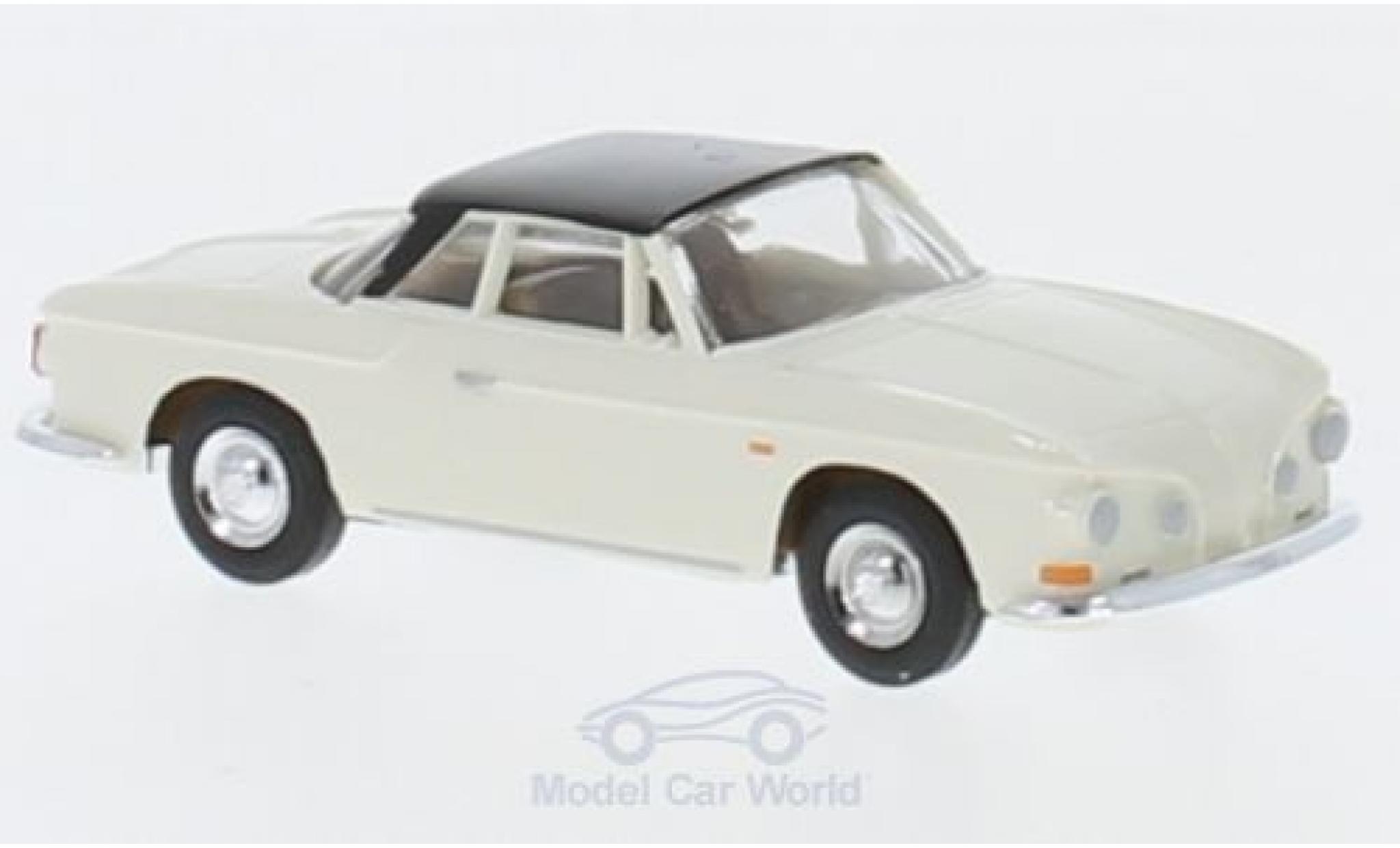 Volkswagen Karmann 1/87 Busch Ghia 1600 white/black 1961 diecast model cars