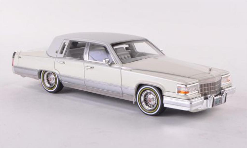 Cadillac Brougham 1/43 GLM beige/matt-white 1991 diecast model cars