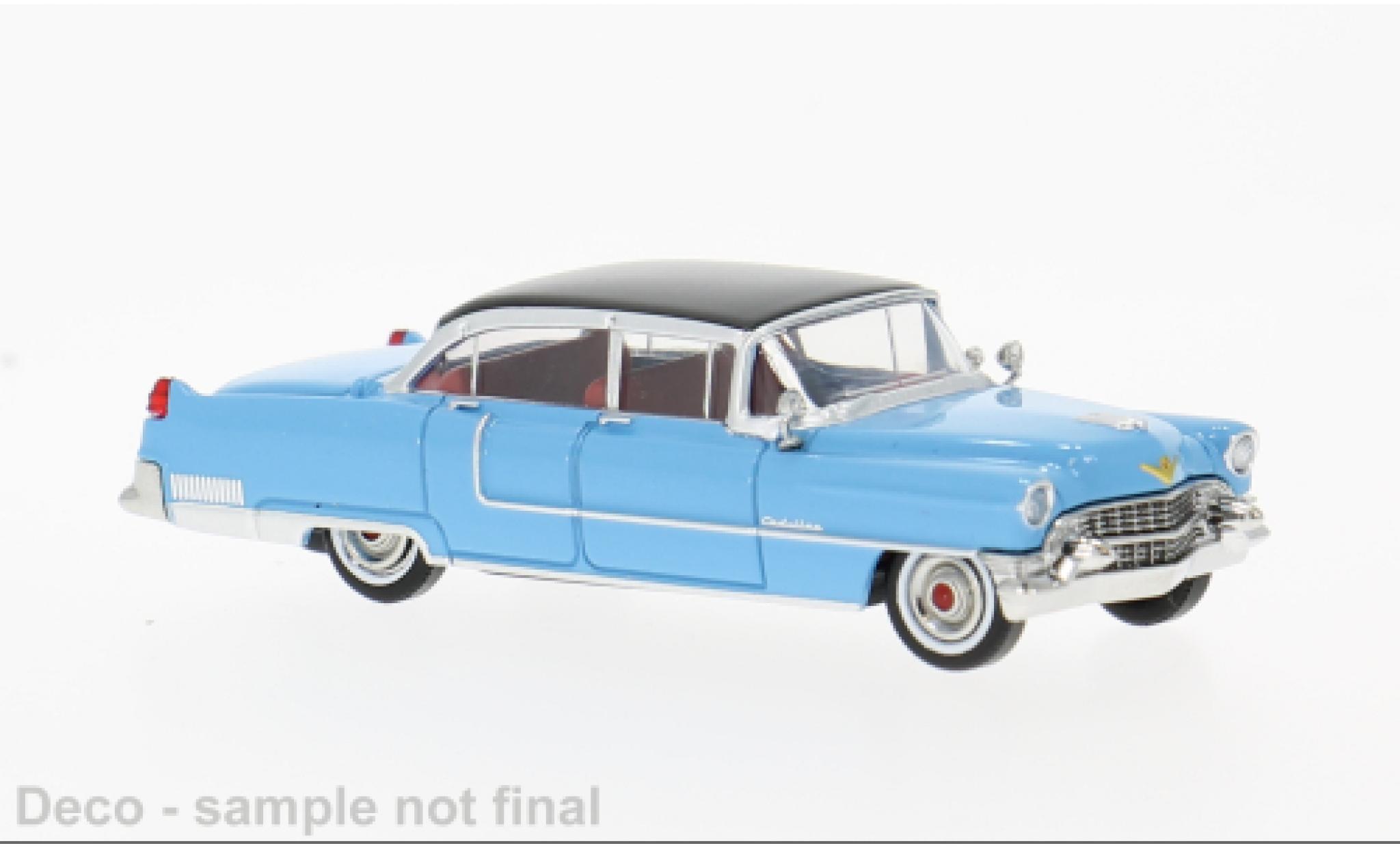 Cadillac Fleetwood 1/87 Brekina blue/black 1955 1:87 diecast model cars
