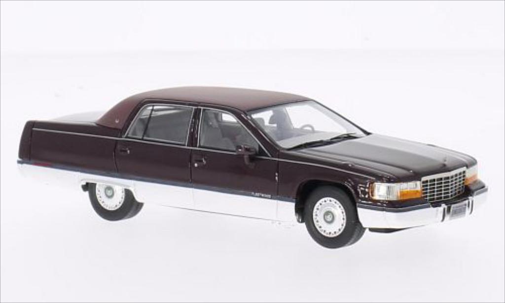 Cadillac Fleetwood Brougham 1/43 Neo Brougham metallic red 1994 diecast model cars