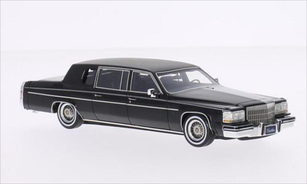 Cadillac Fleetwood 1/43 GLM Formal Limousine black/matt-black 1984 diecast model cars