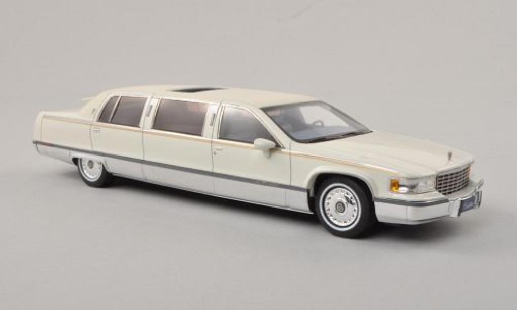 Cadillac Fleetwood 1/43 GLM Limousine white/matt-white 1991 diecast model cars