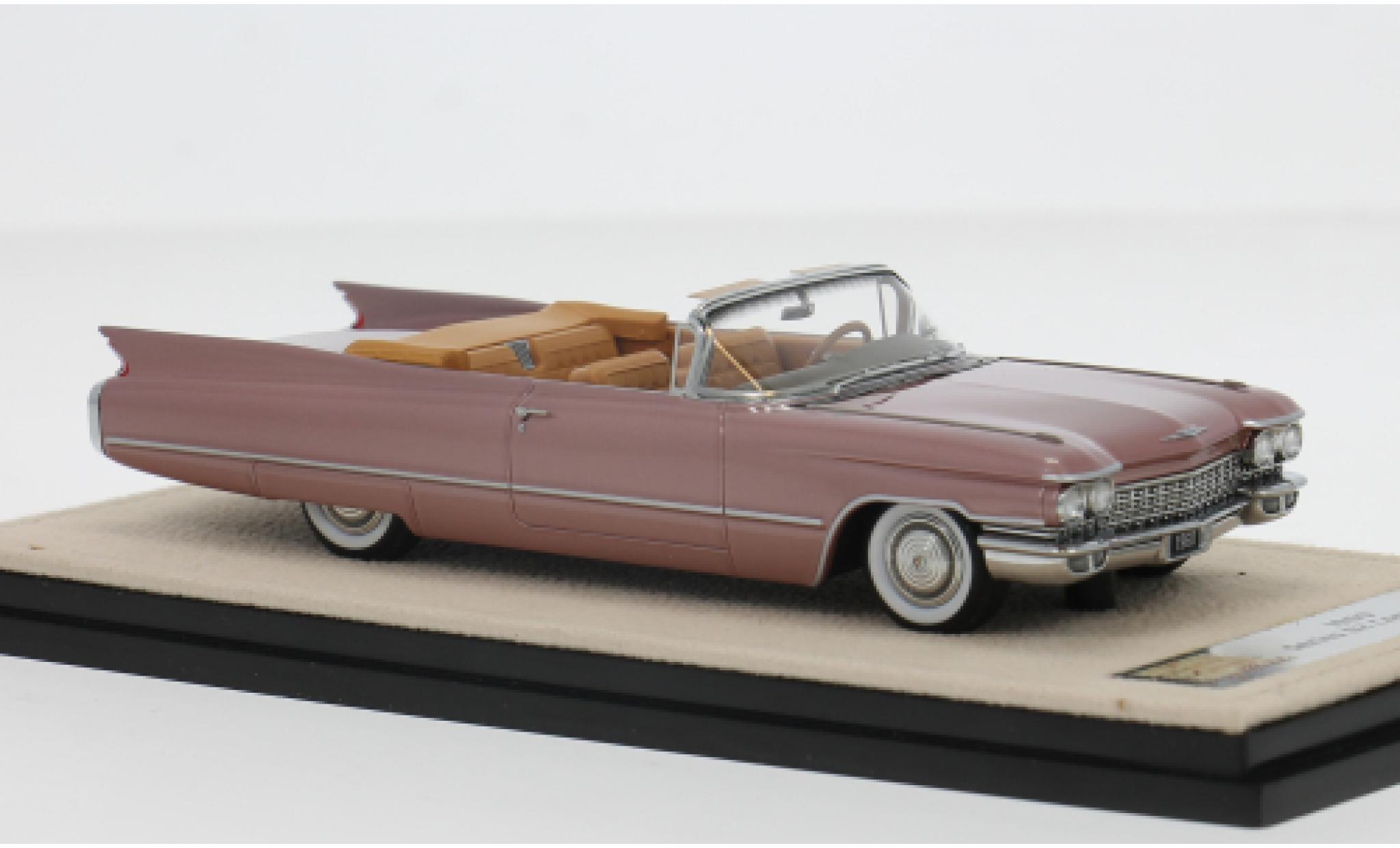 Cadillac Series 62 1/43 Stamp Models Convertible pink/orange 1962 1:43 diecast model cars