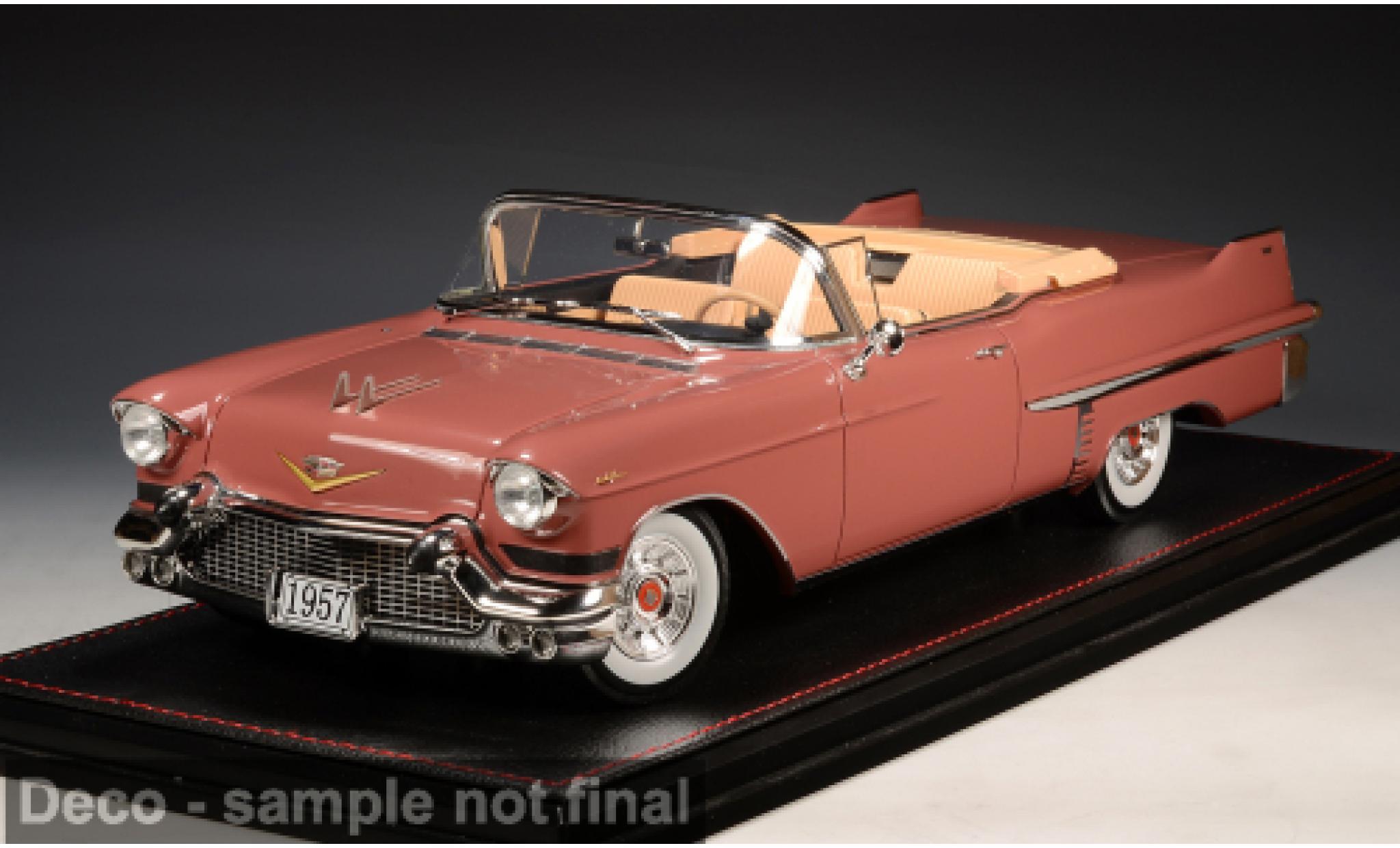 Cadillac Series 62 1/18 Stamp Models Convertible pink 1957 1:18 diecast model cars