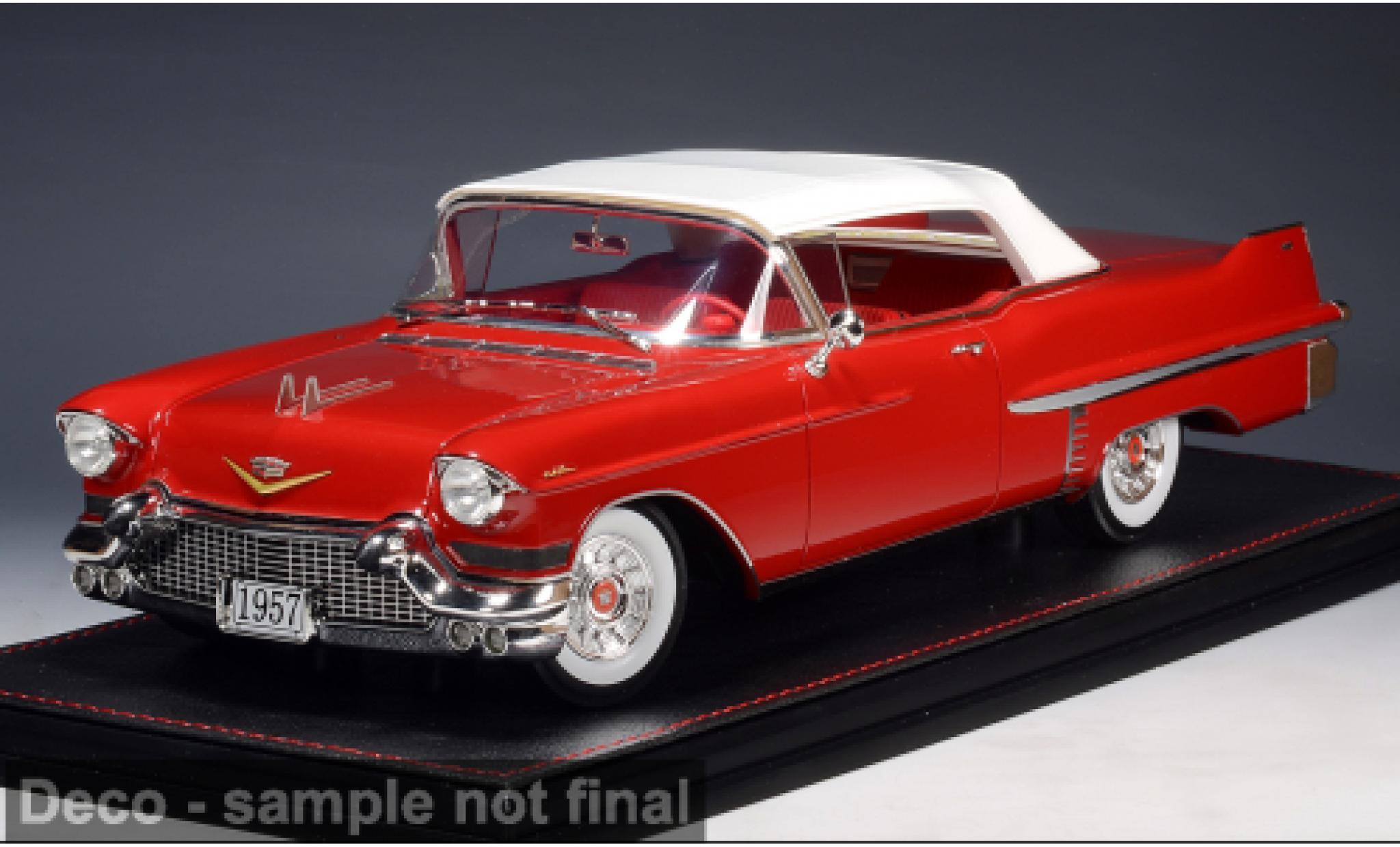 Cadillac Series 62 1/18 Stamp Models Convertible red/white 1957 1:18 diecast model cars