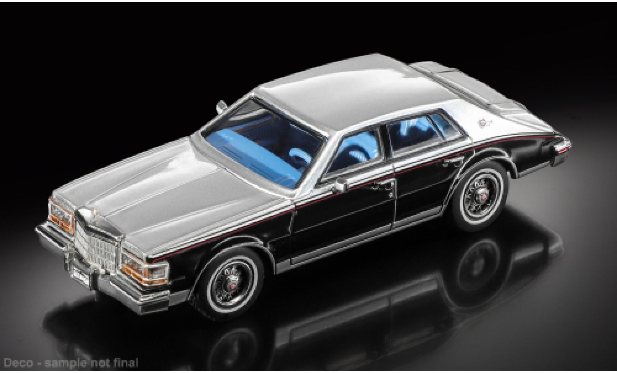Cadillac Seville 1/64 Sun Star black/grey 1980 1:64 diecast model cars