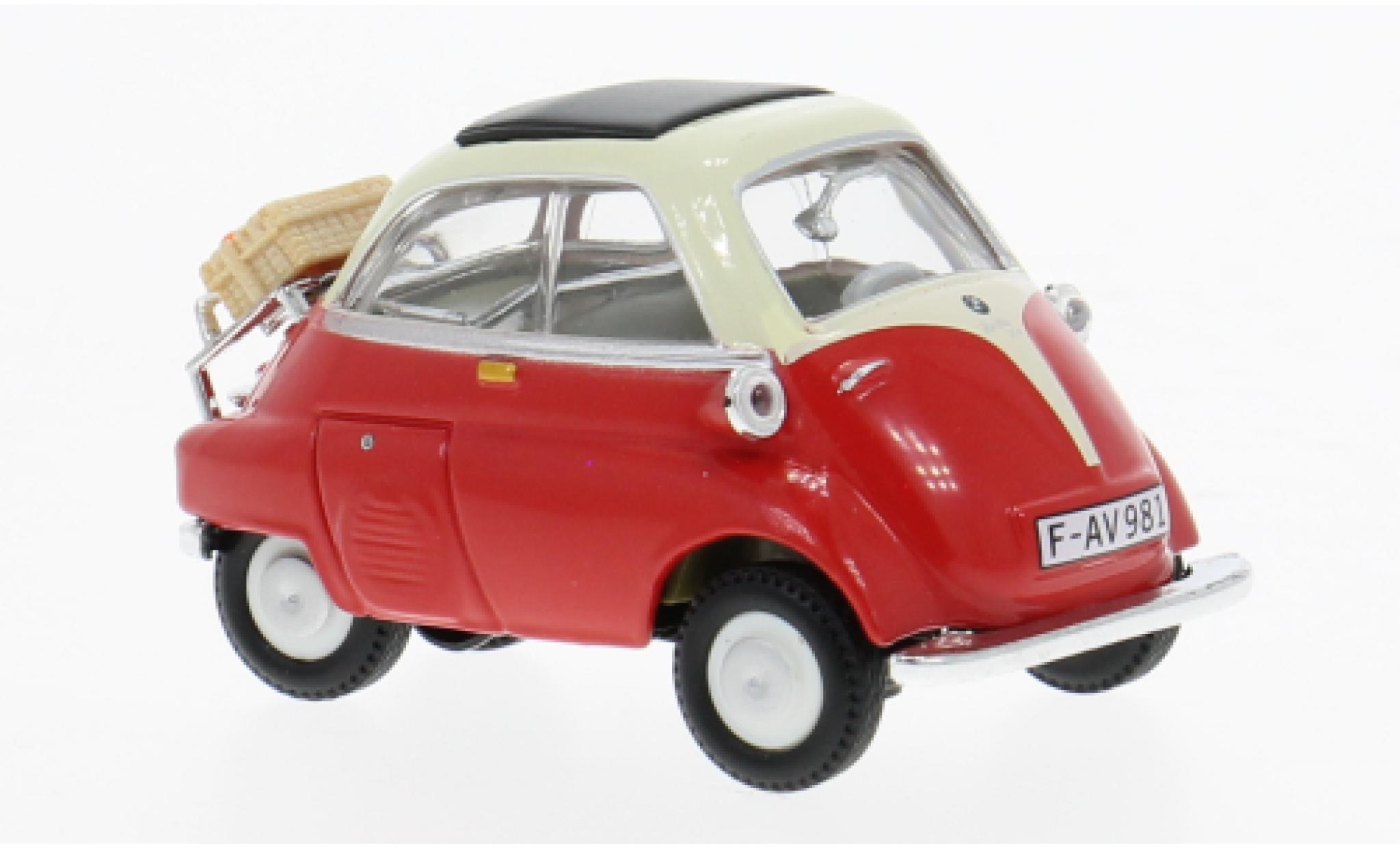 Bmw Isetta 1/43 Cararama 250 red/beige 1:43 diecast model cars