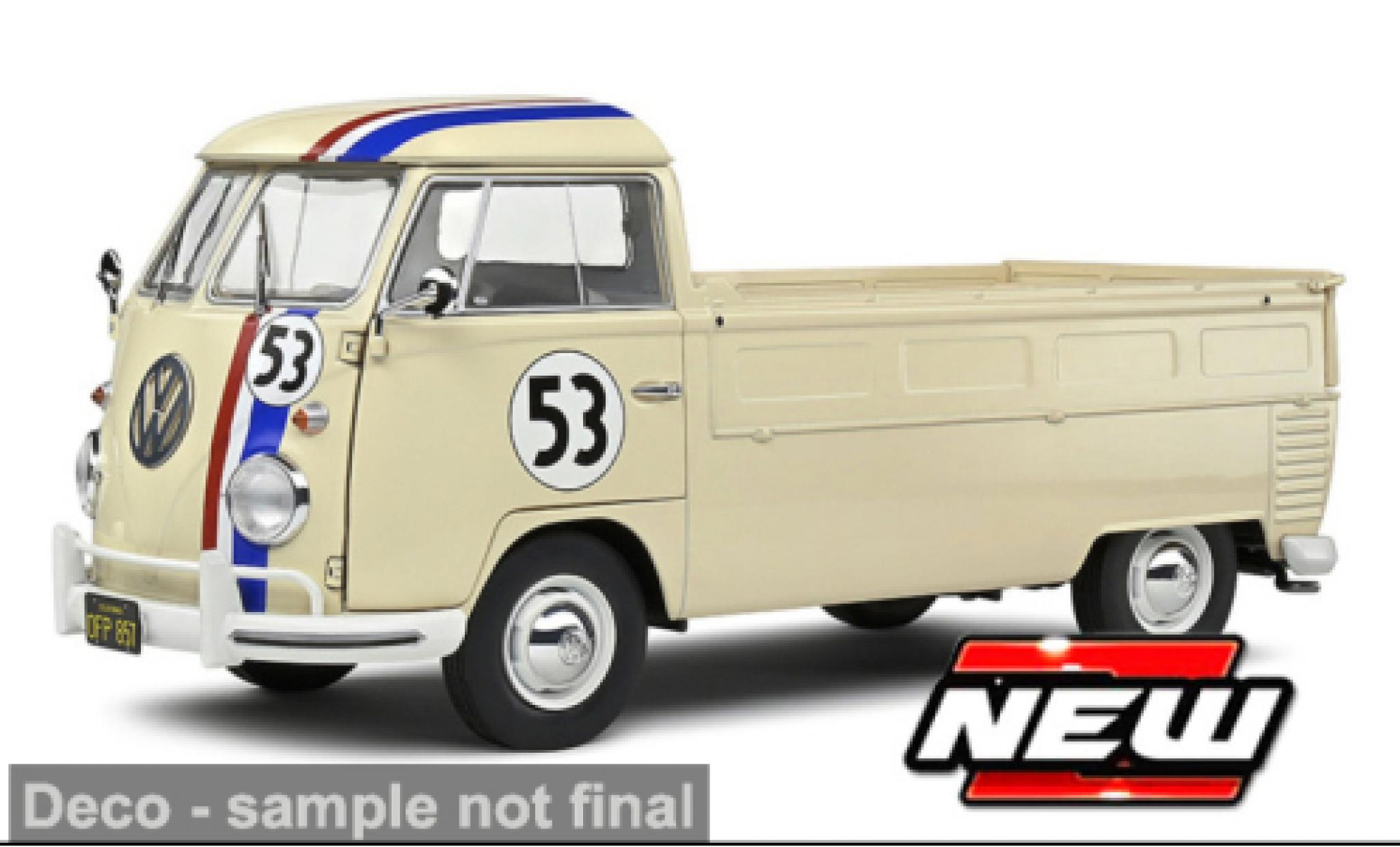 Volkswagen T1 1/43 Cararama Pick Up 1950 Herbie #53 1:43 diecast model cars