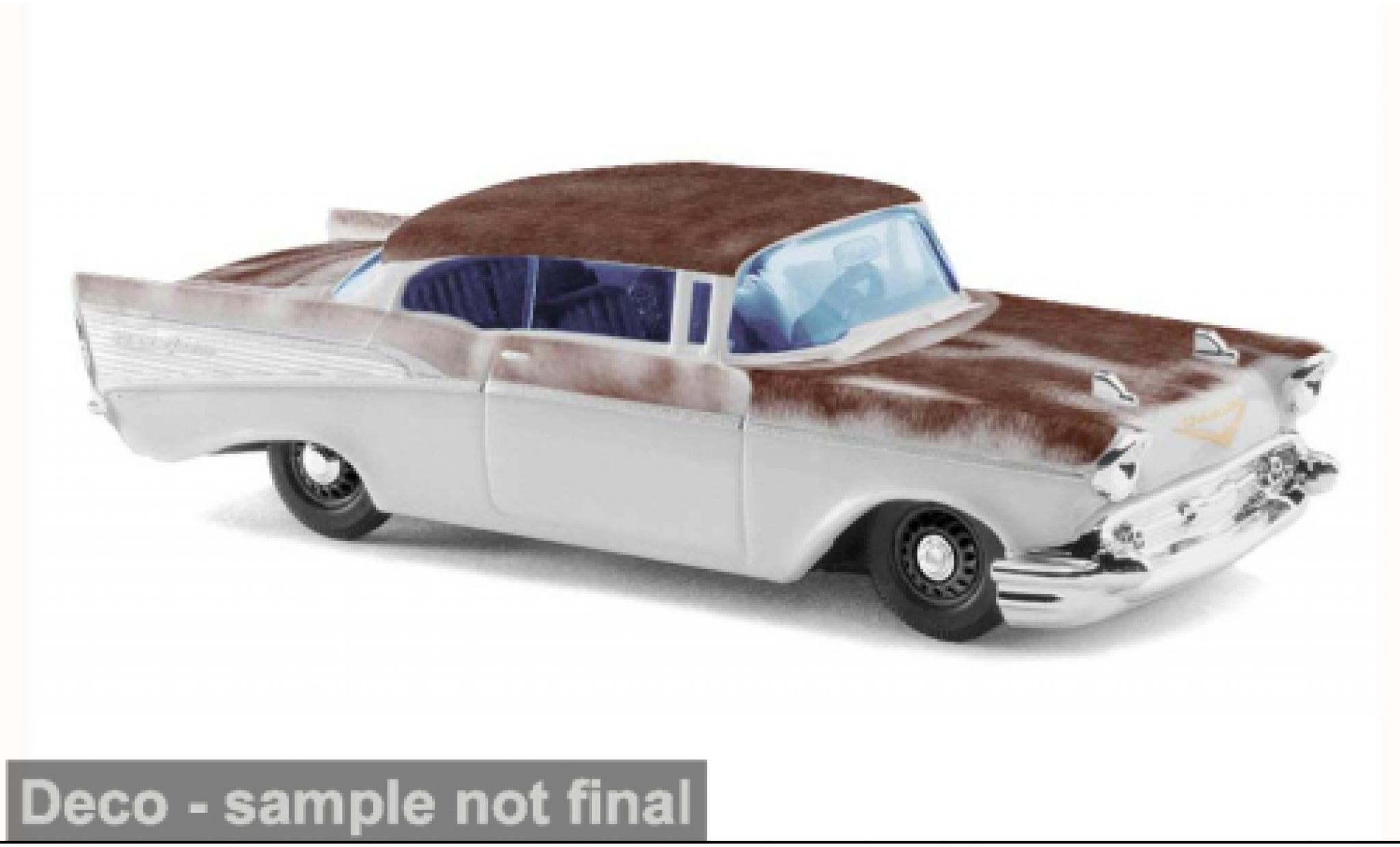 Chevrolet Bel Air 1/87 Busch grey/brown 1957 1:87 diecast model cars