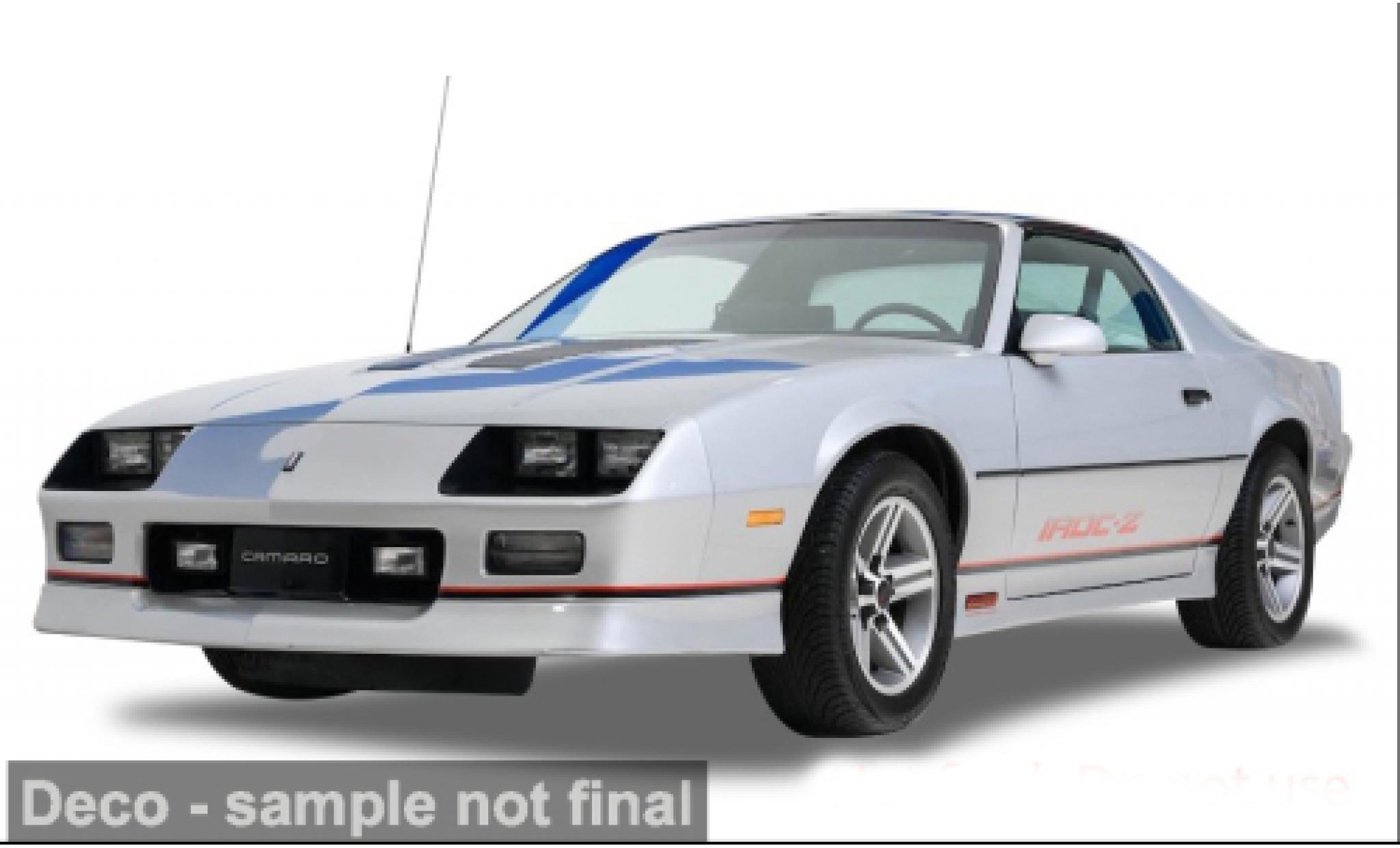 Chevrolet Camaro 1/18 Sun Star IROC silver 1:18 diecast model cars
