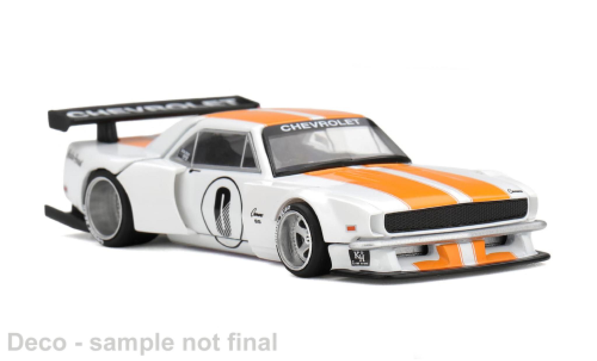 Chevrolet Camaro 1/64 Mini GT Kaido Works TA V1 white/orange 1979 1:64 diecast model cars