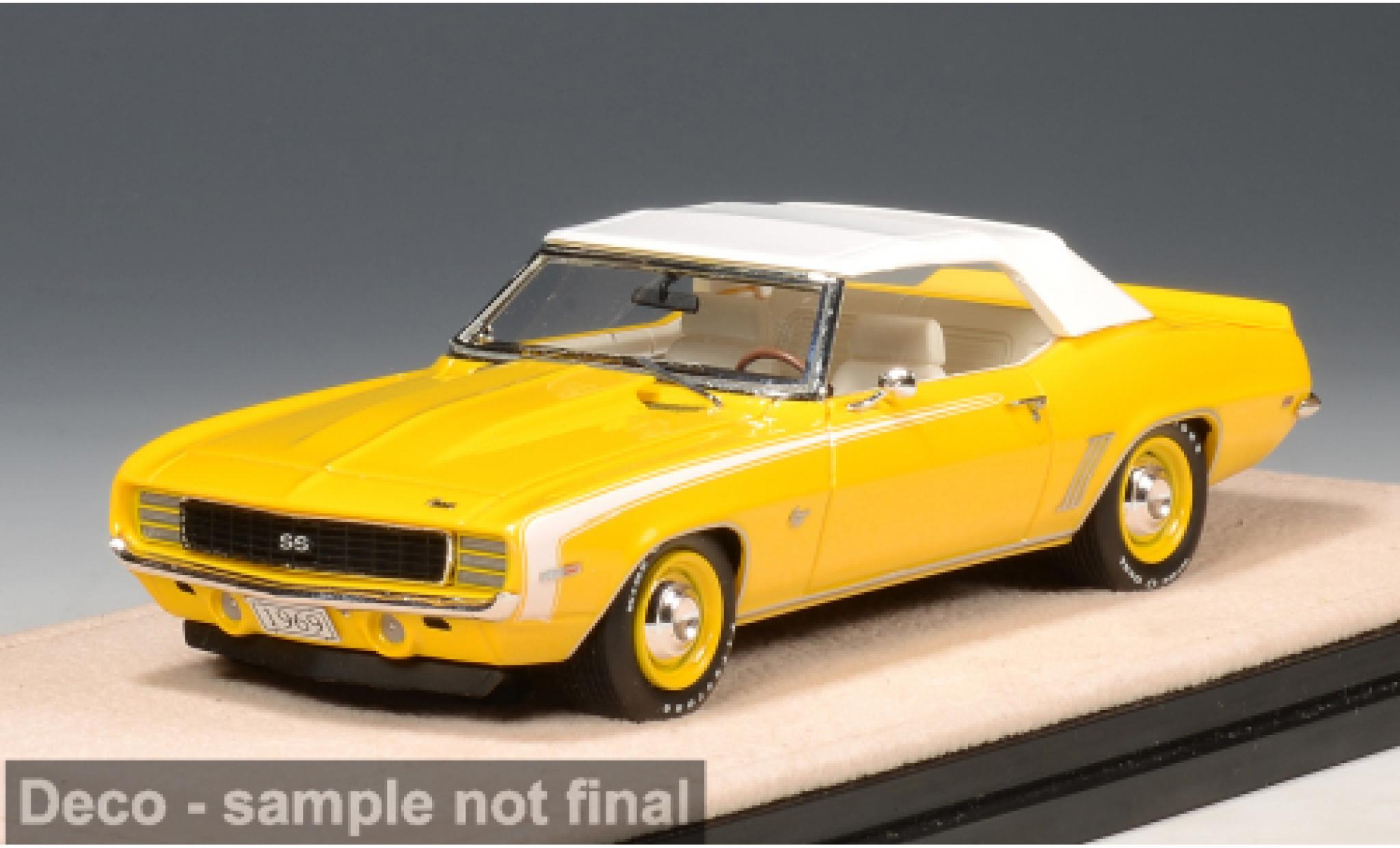 Chevrolet Camaro 1/43 Stamp Models RS/SS yellow/white 1969 1:43 diecast model cars
