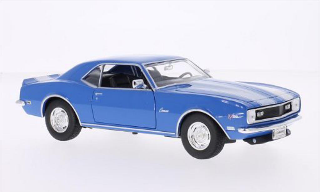 Chevrolet Camaro Z28 1/24 Welly Z28 blue/white 1968 diecast model cars