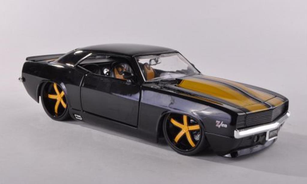 Chevrolet Camaro Z28 1/24 Jada Toys Z28 black/yellow 1969 diecast model cars
