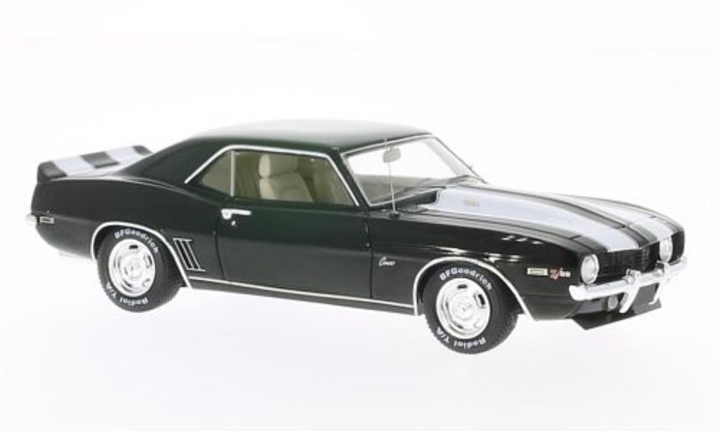 Chevrolet Camaro Z28 1/43 Spark Z28 black mit whiteen Streifen 1969 diecast model cars