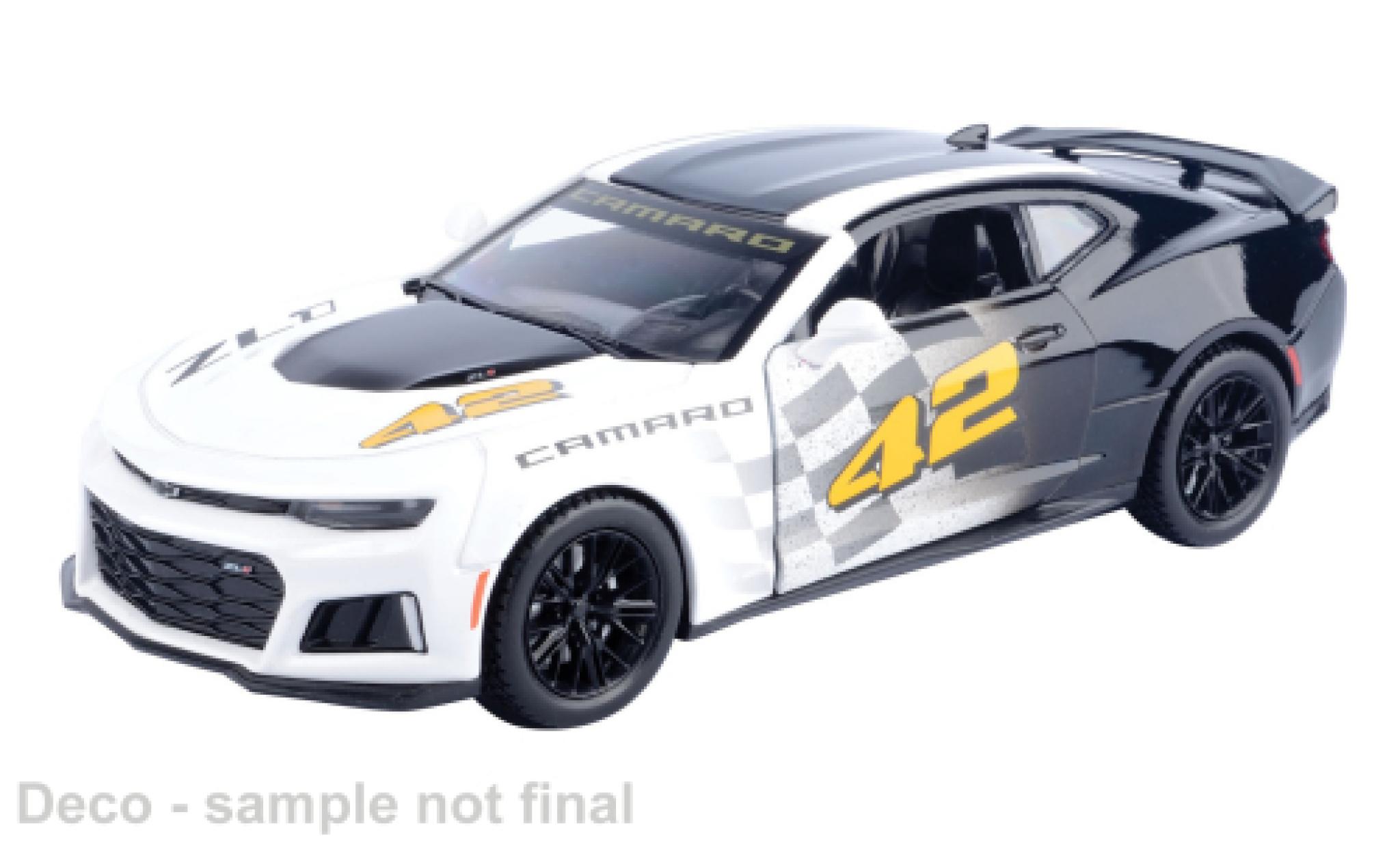 Chevrolet Camaro 1/24 Motormax ZL1 white/black 1:24 diecast model cars