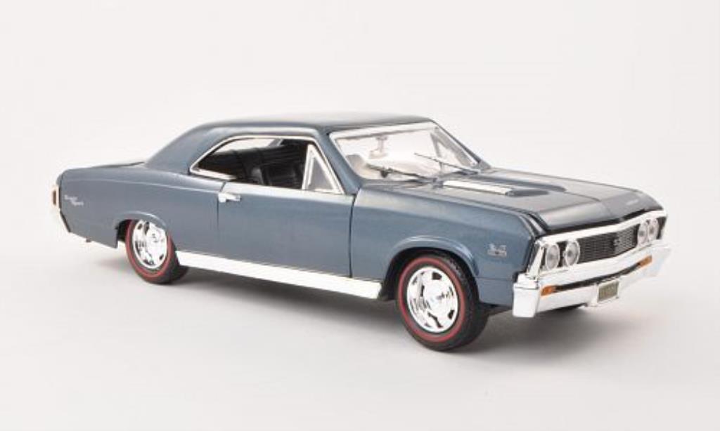 Chevrolet Chevelle 1/18 Motormax SS 396 grey-blue 1967 diecast model cars