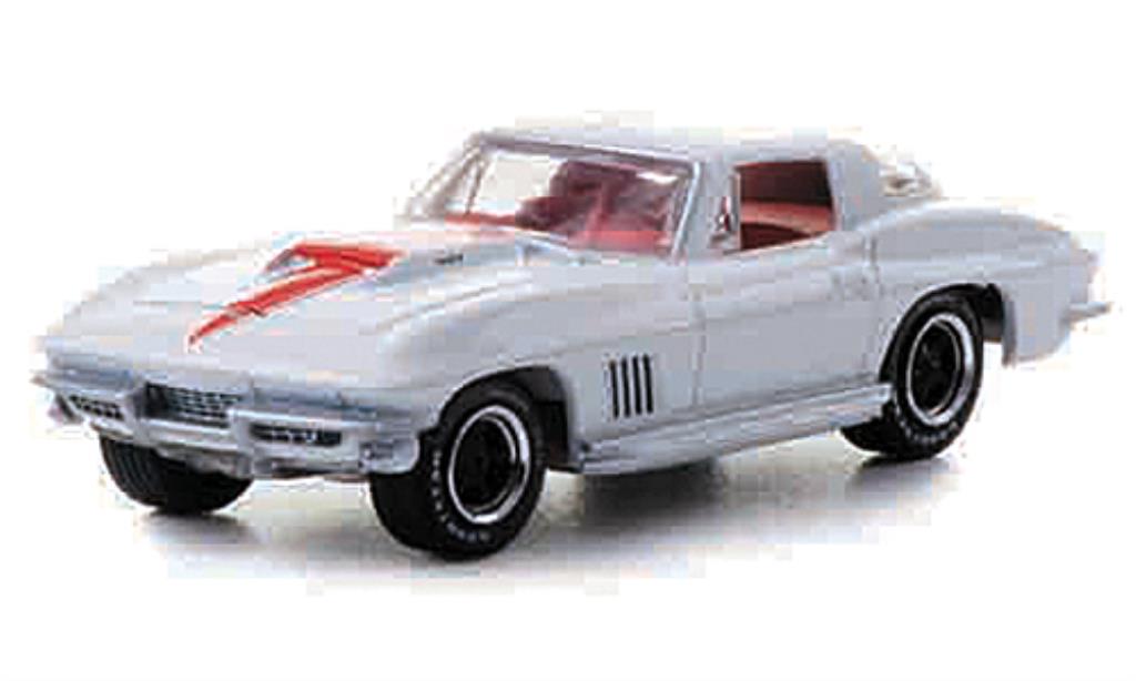 Chevrolet Corvette C2 1/64 Greenlight C2 427 white/red mit Zusatzfelgen 1967 diecast model cars